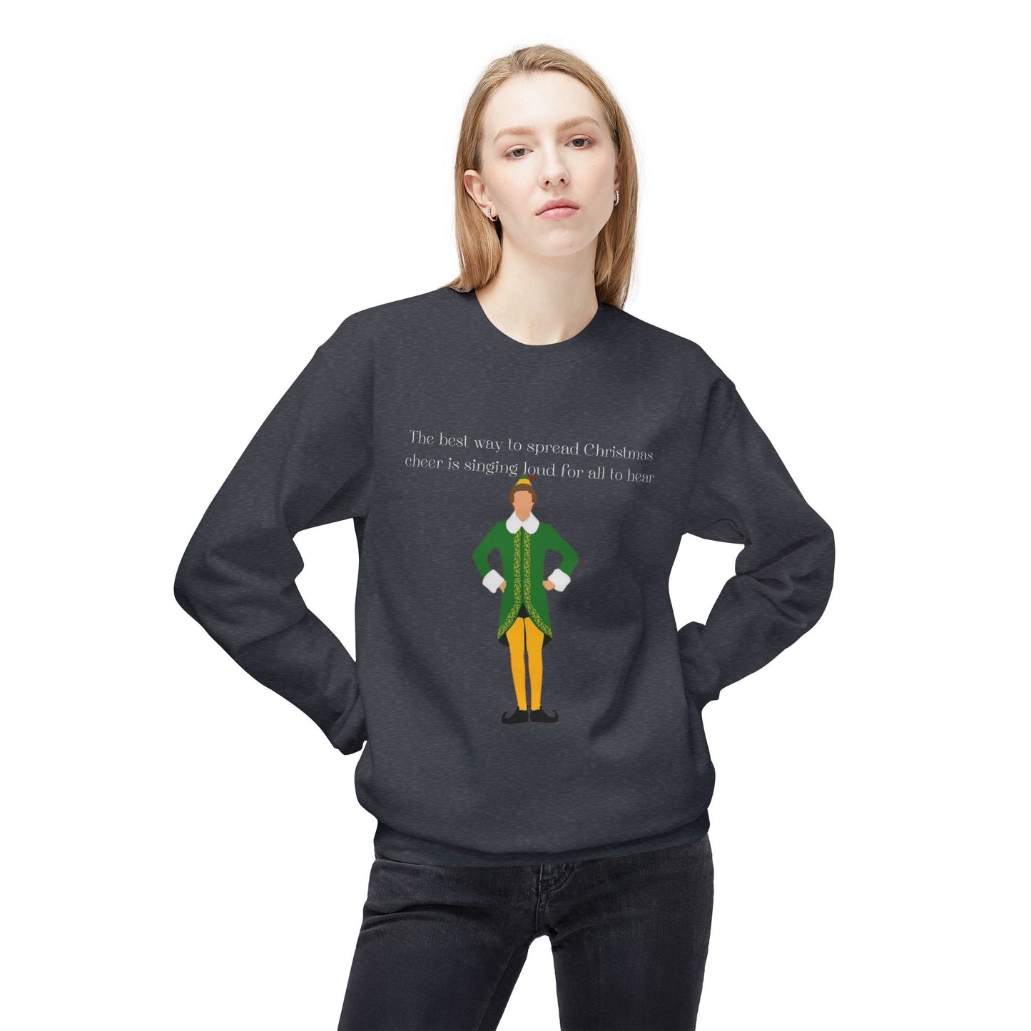 Friday Knights -  The best way to spread Christmas Cheer Softstyle Fleece Crewneck Sweatshirt