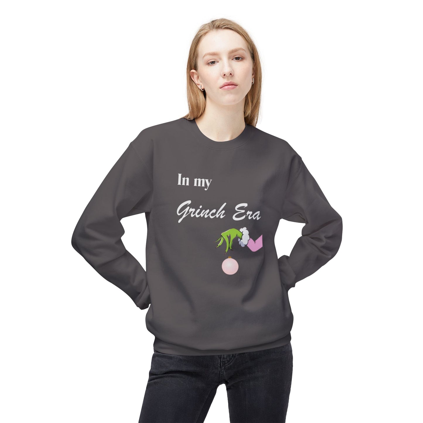 Friday Knights -  in my Grinch Era Crewneck fleece Sweatshirt
