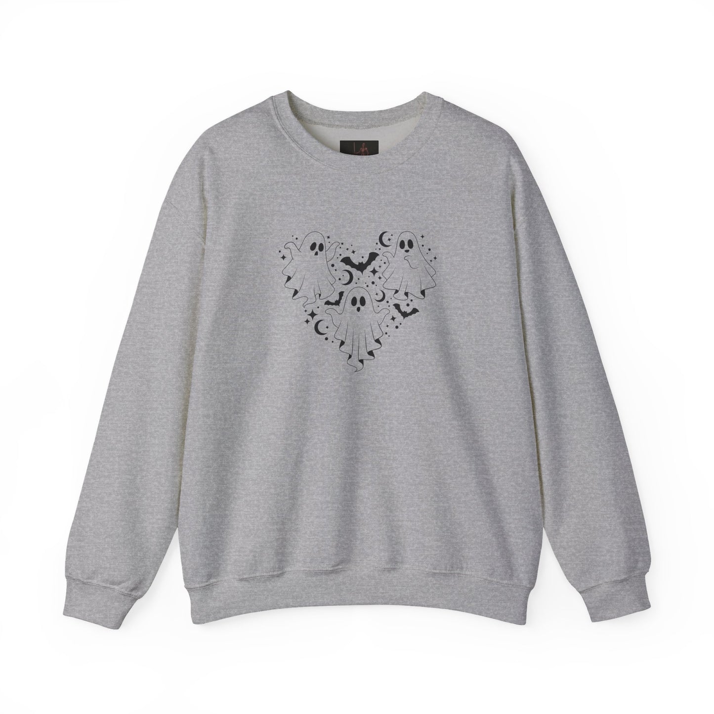 Friday Knights - Crescent Moon Heart Crewneck Sweatshirt