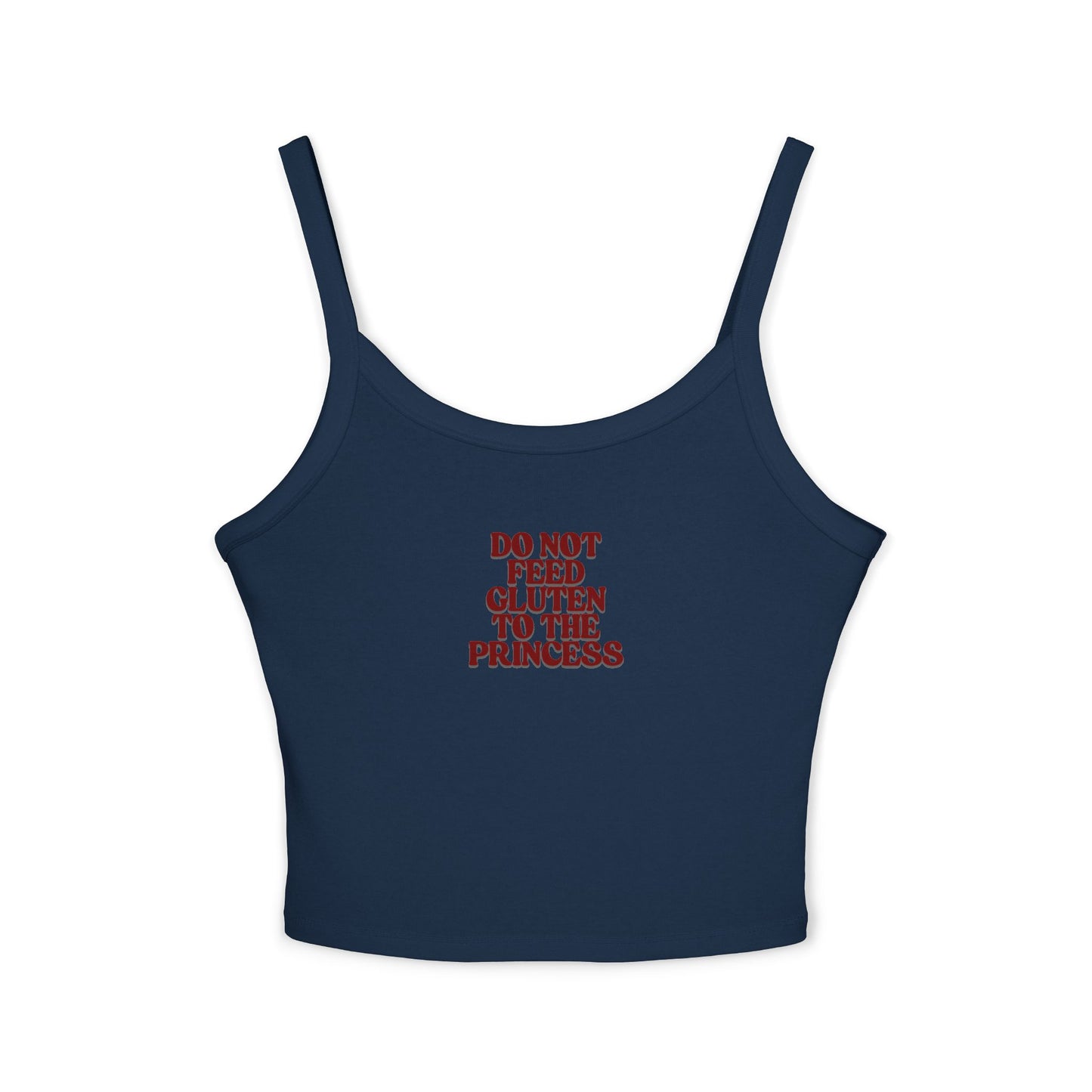Do Not feed GLUTEN to the Princess Graphic crop top