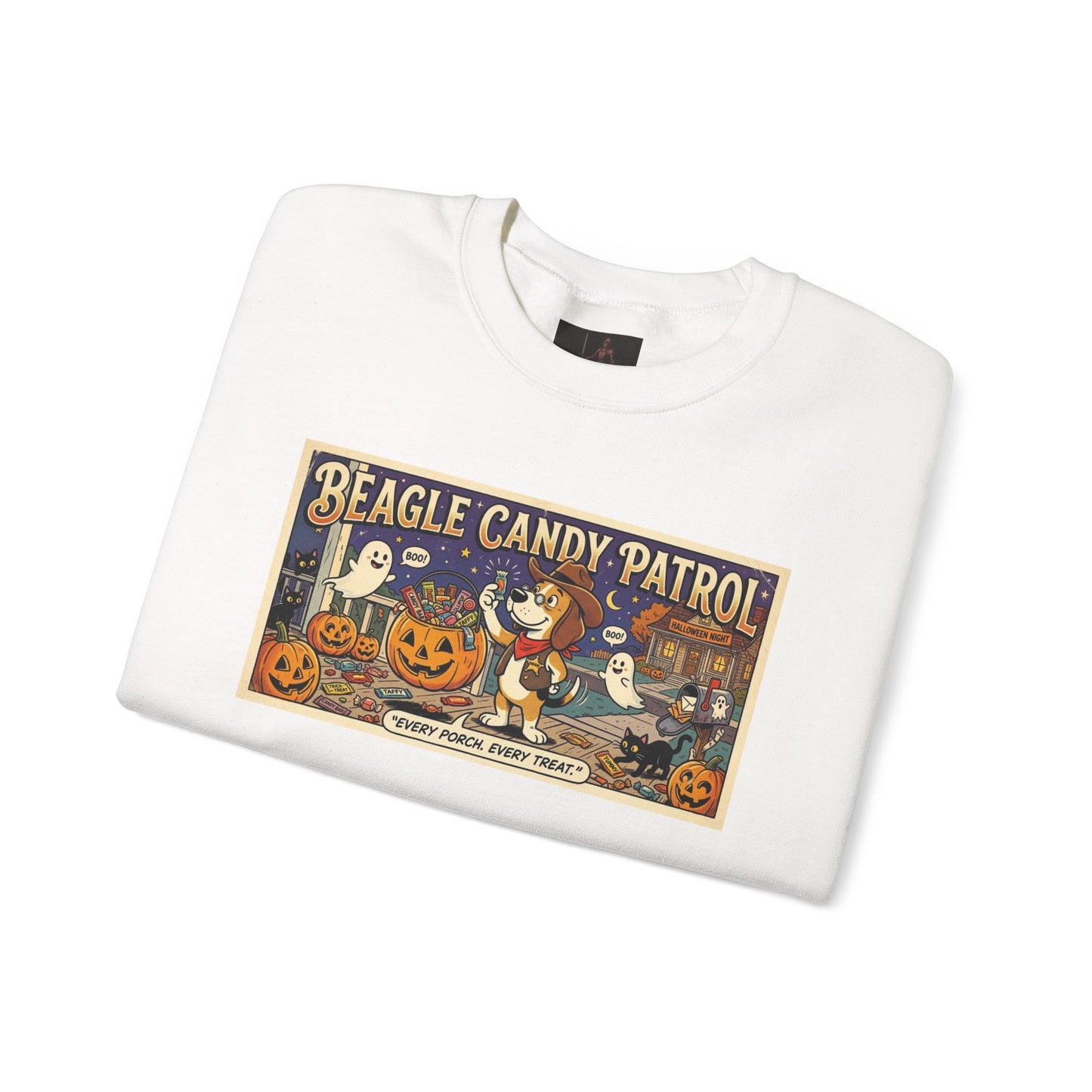 Friday Knights - Beagle Candy Patrol Halloween Crewneck Sweatshirt