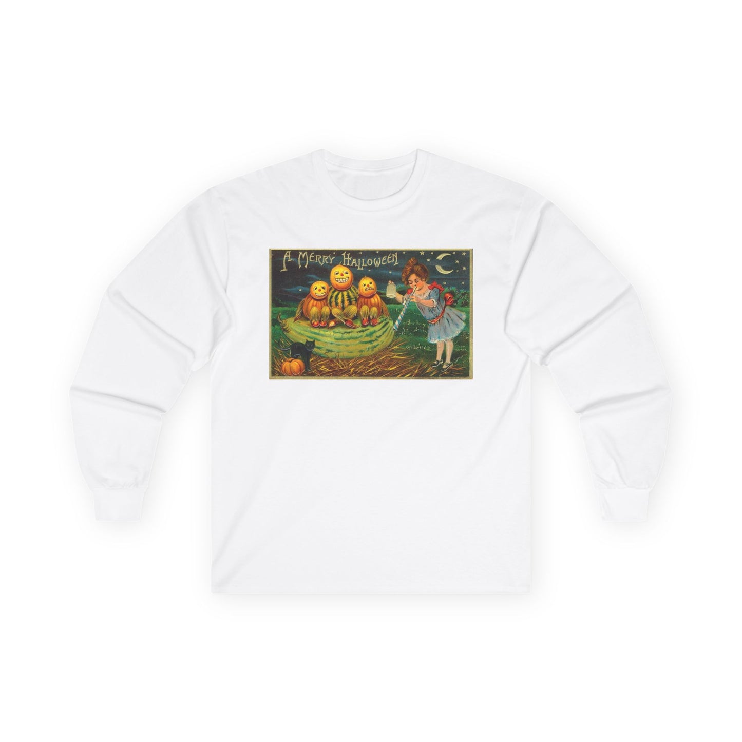 Halloween Pumpkin Long Sleeve Tee