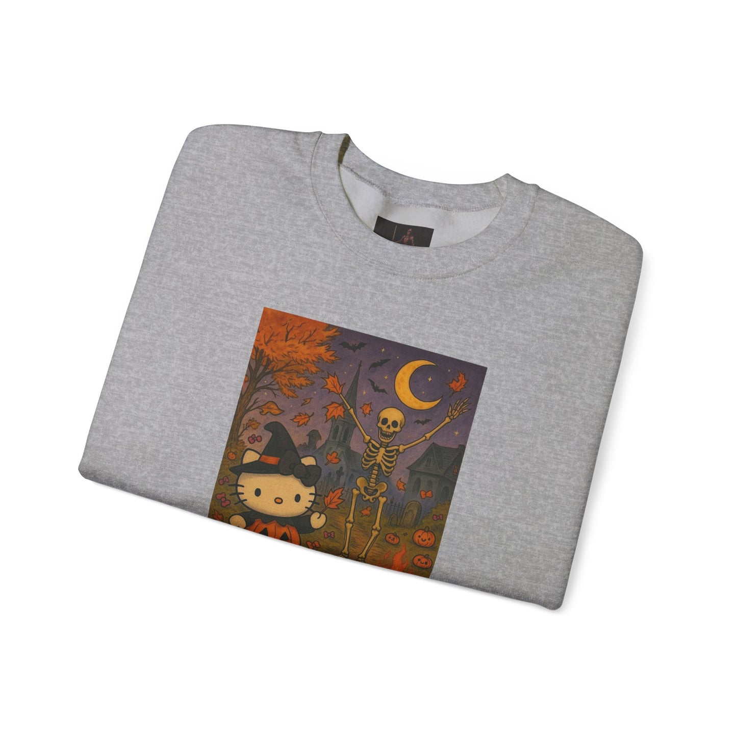 Friday Knights - Cute Halloween Kitty Pumpkin Night Graphic