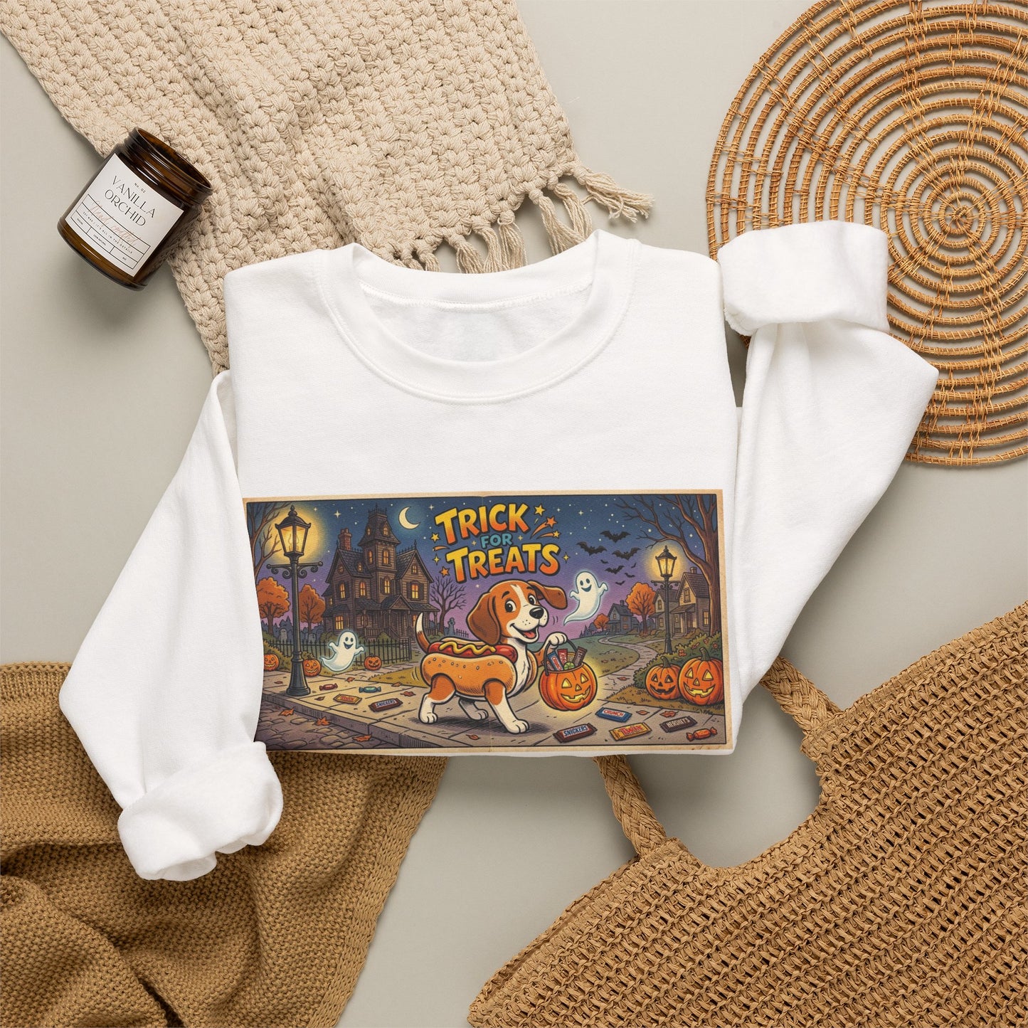 Friday Knights - Corgi 'Trick for Treats' Crewneck Sweatshirt