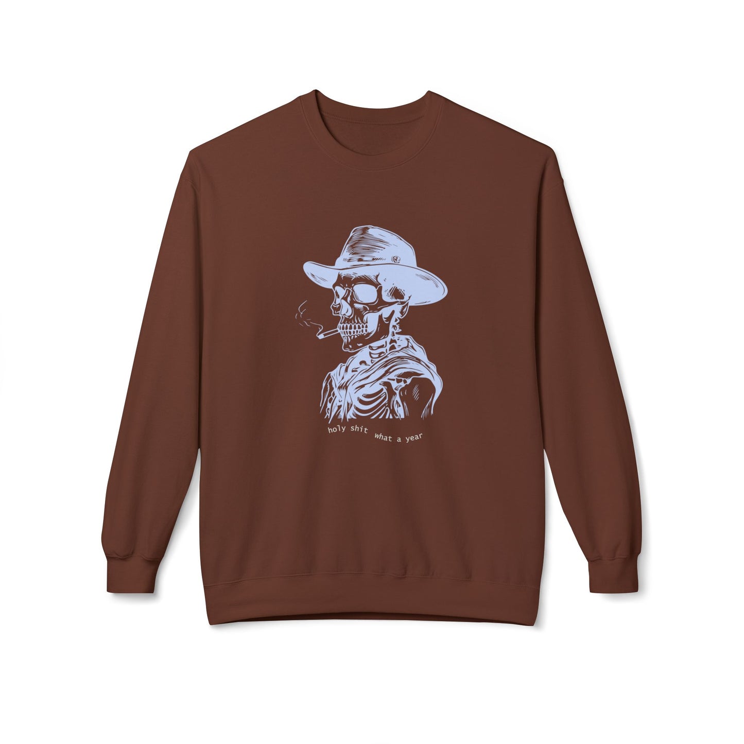 Friday Knights - Holy sh*t what a year Skeleton Crewneck fleece Sweatshirt