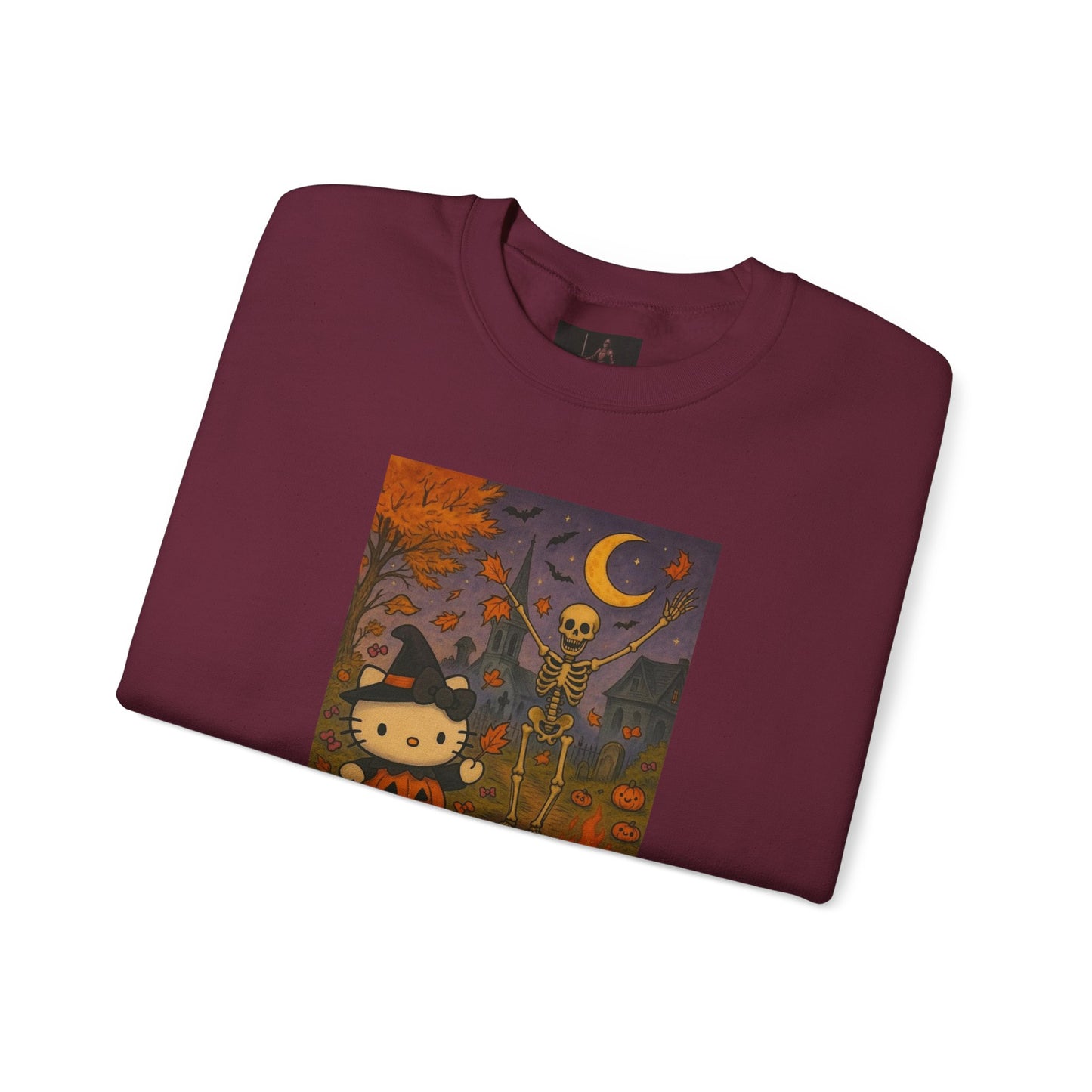 Friday Knights - Cute Halloween Kitty Pumpkin Night Graphic