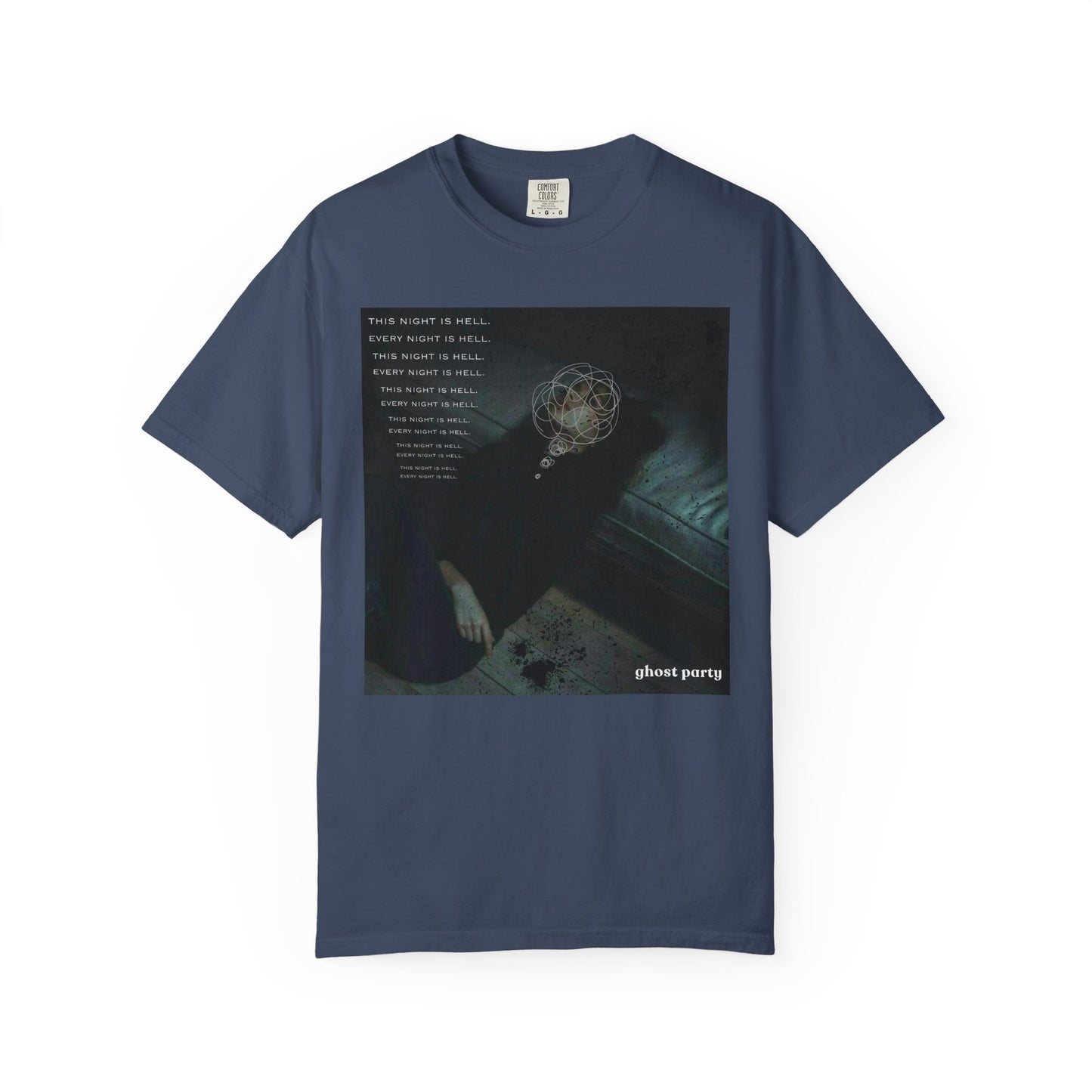 but this night is hell graphic tee