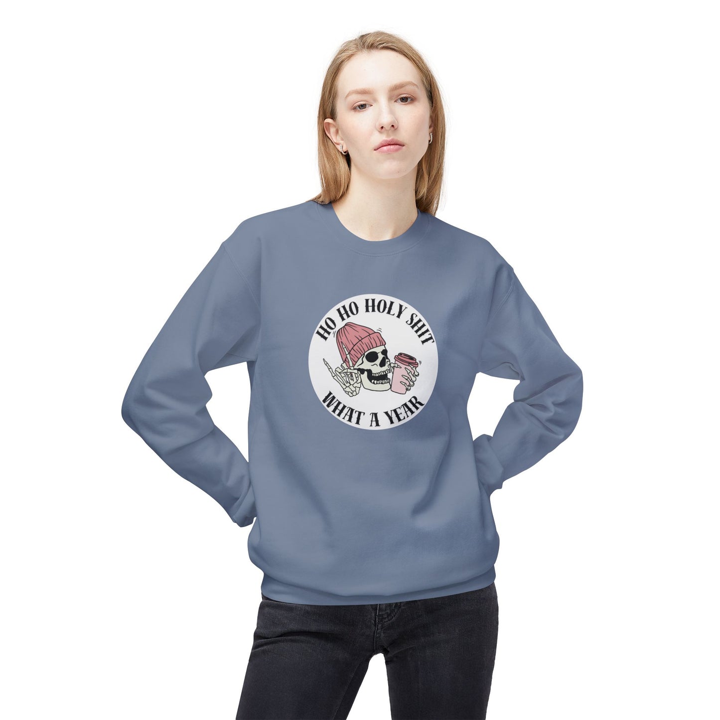 Friday Knights - 'Ho Ho Holy Shit What a Year' fleece crewneck