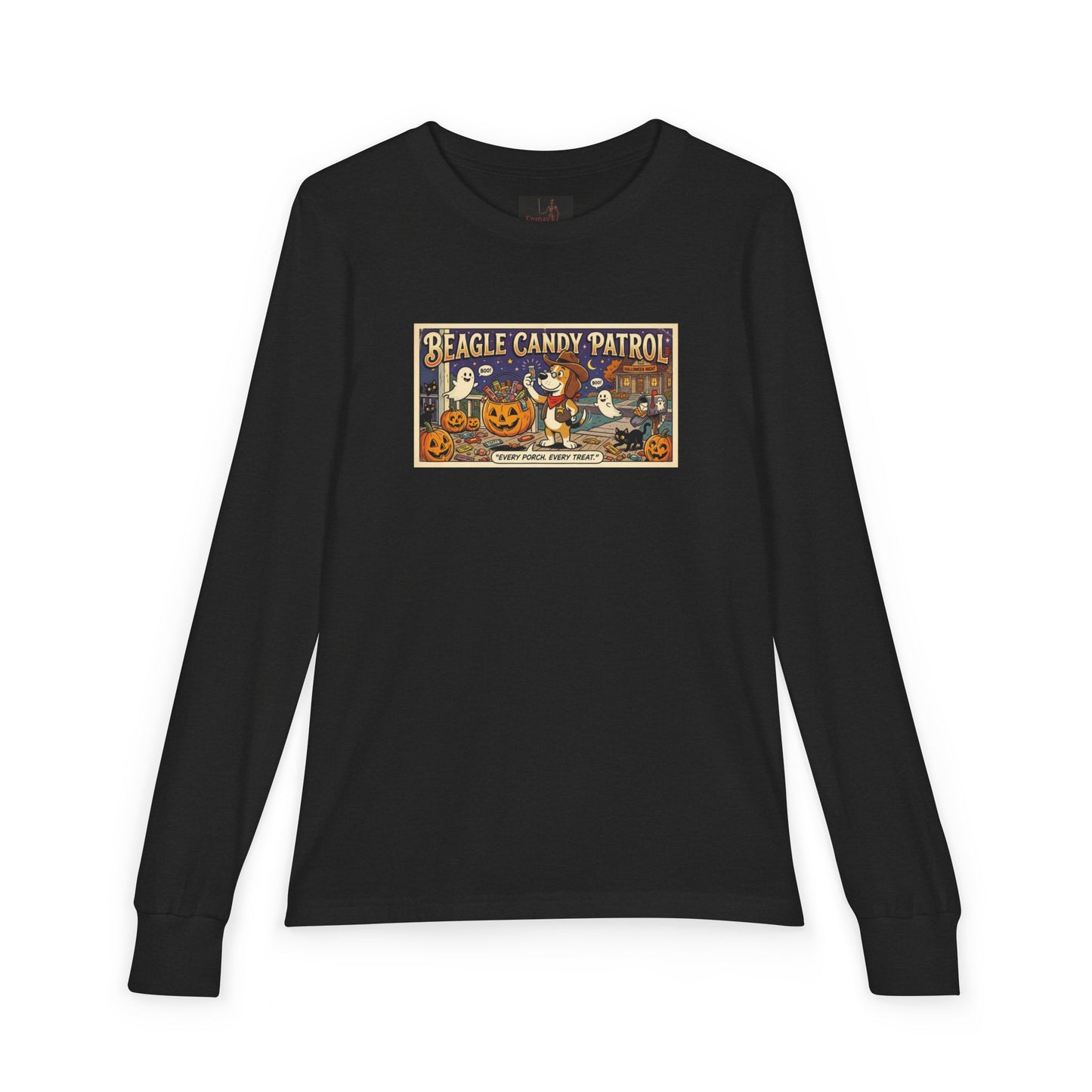 Friday Knights KIDS- Vintage 'Beagle Candy Patrol' Halloween Graphic
