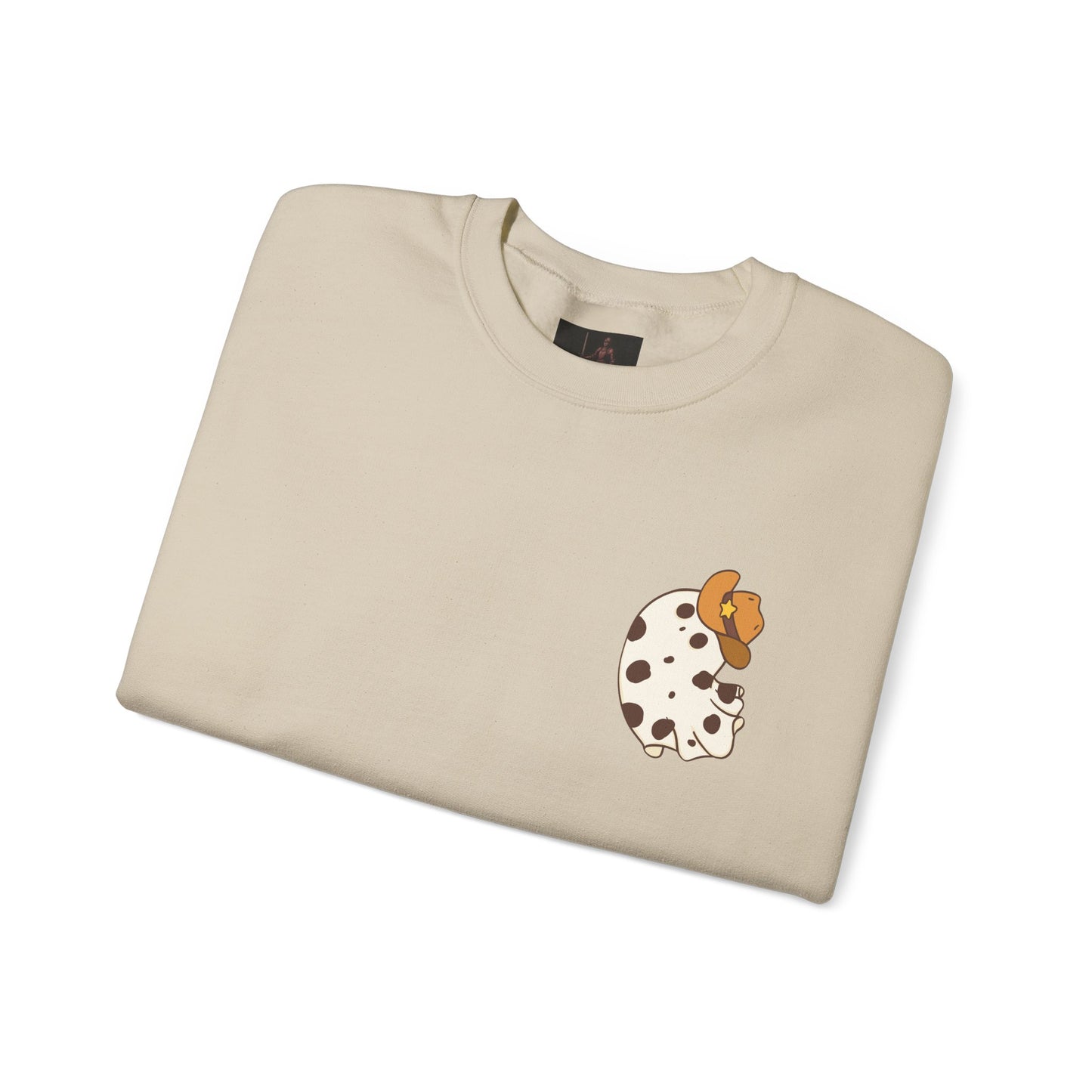 Friday Knights - Cow Spot Ghost Crewneck Sweatshirt
