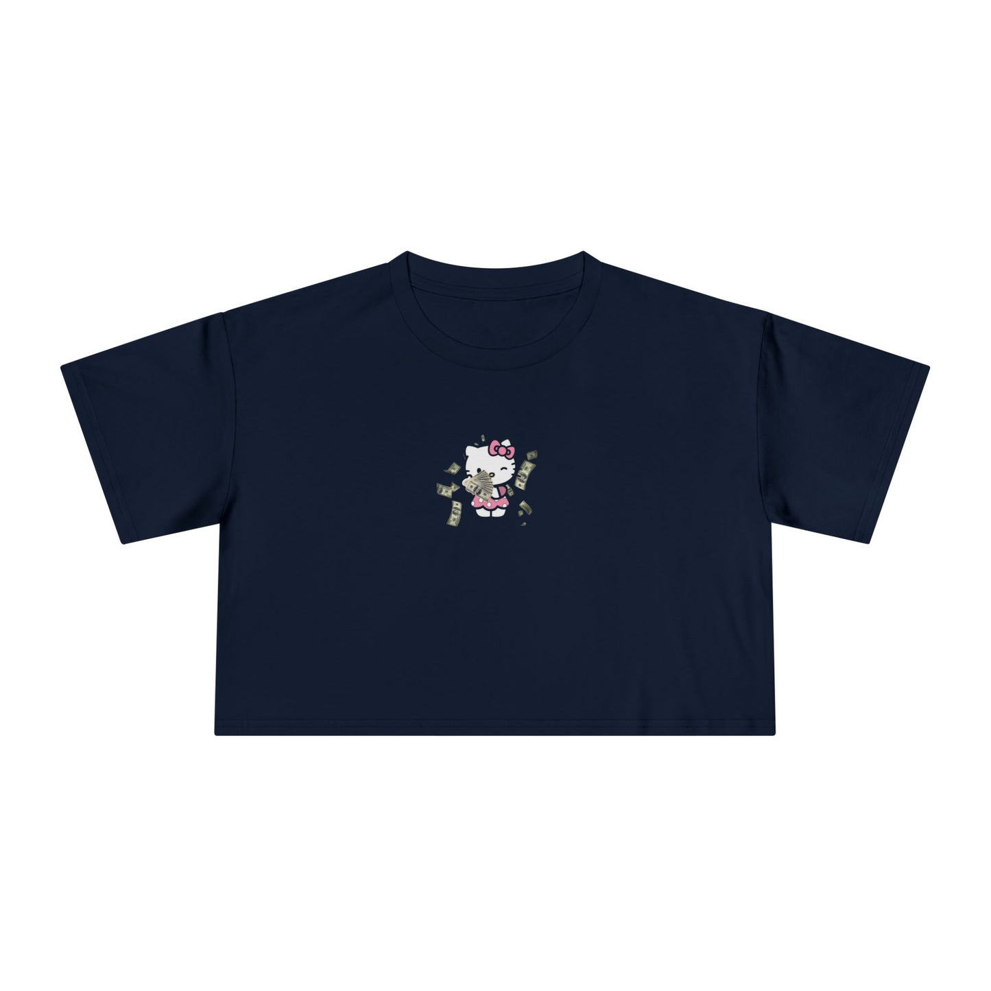 Friday Knights - kawaii Kitty money crop top