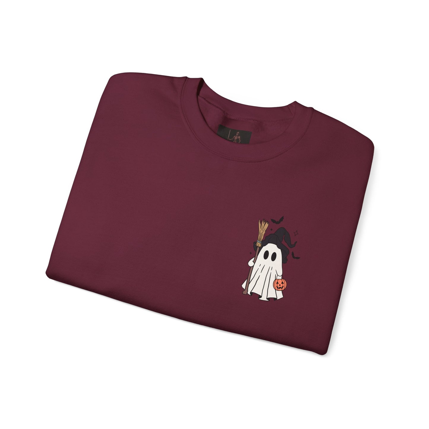 Friday Knights - Ghost in a Witch Hat Crewneck Sweatshirt
