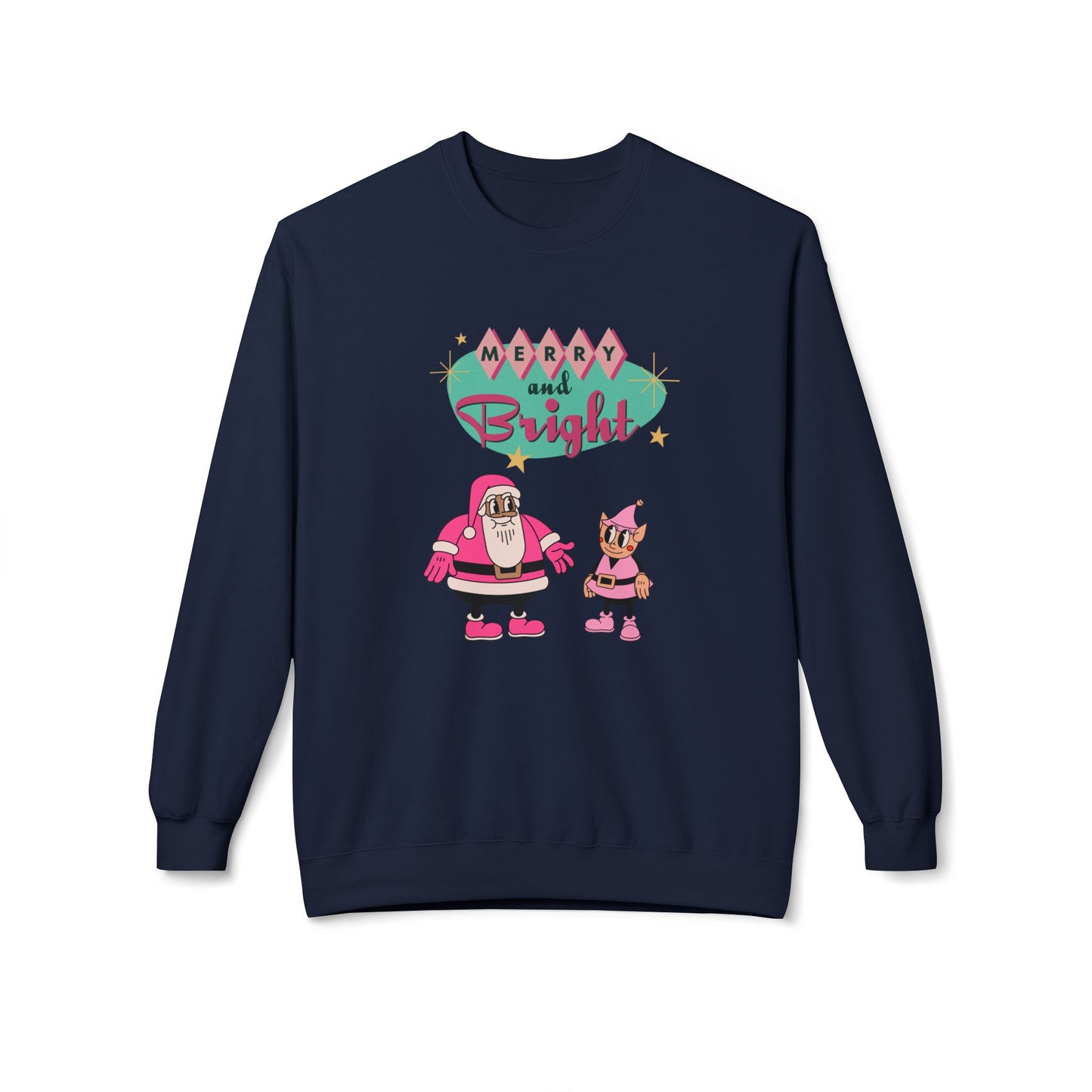 Friday Knights - Merry and Bright Crewneck fleece Sweatshirt