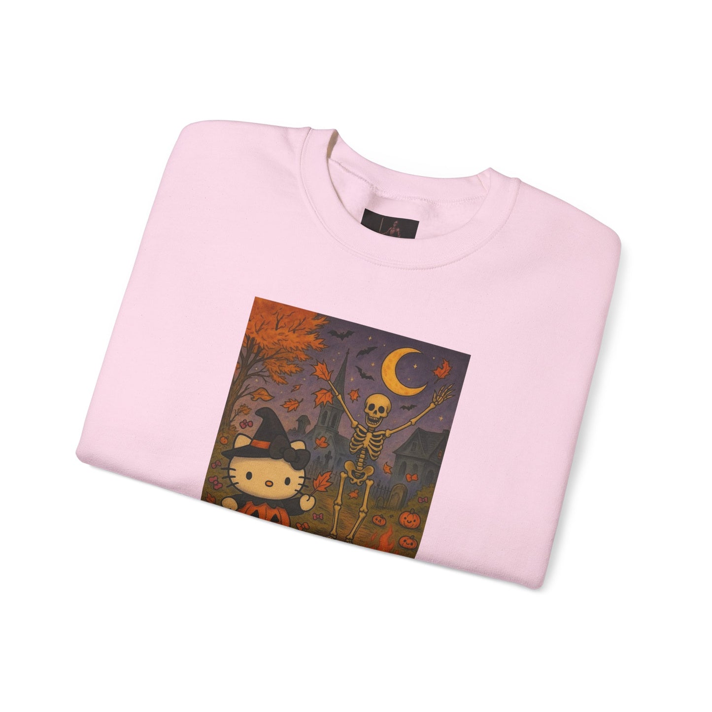 Friday Knights - Cute Halloween Kitty Pumpkin Night Graphic