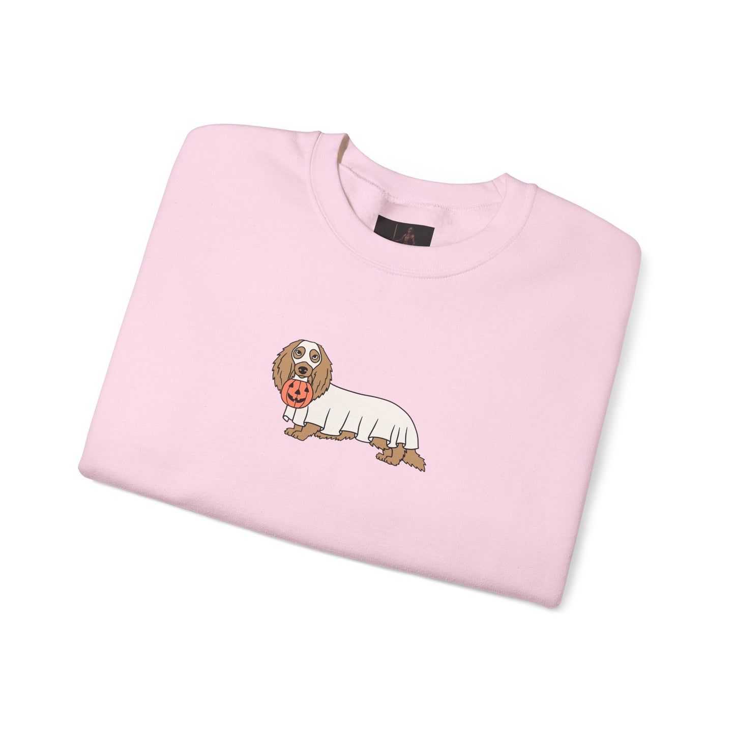 Friday Knights - Dachshund ghost Crewneck Sweatshirt