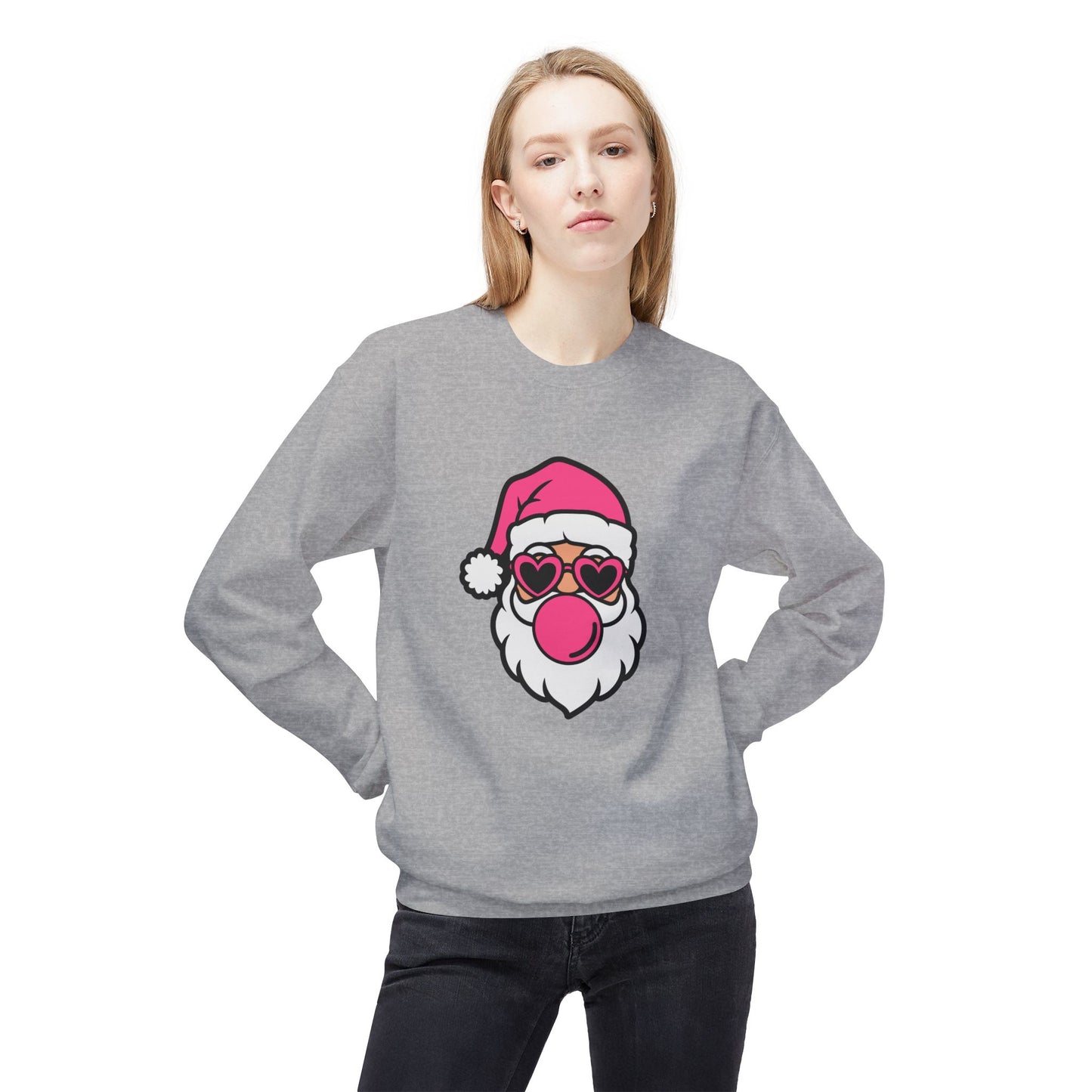 Pink Santa Bubblegum Sweatshirt