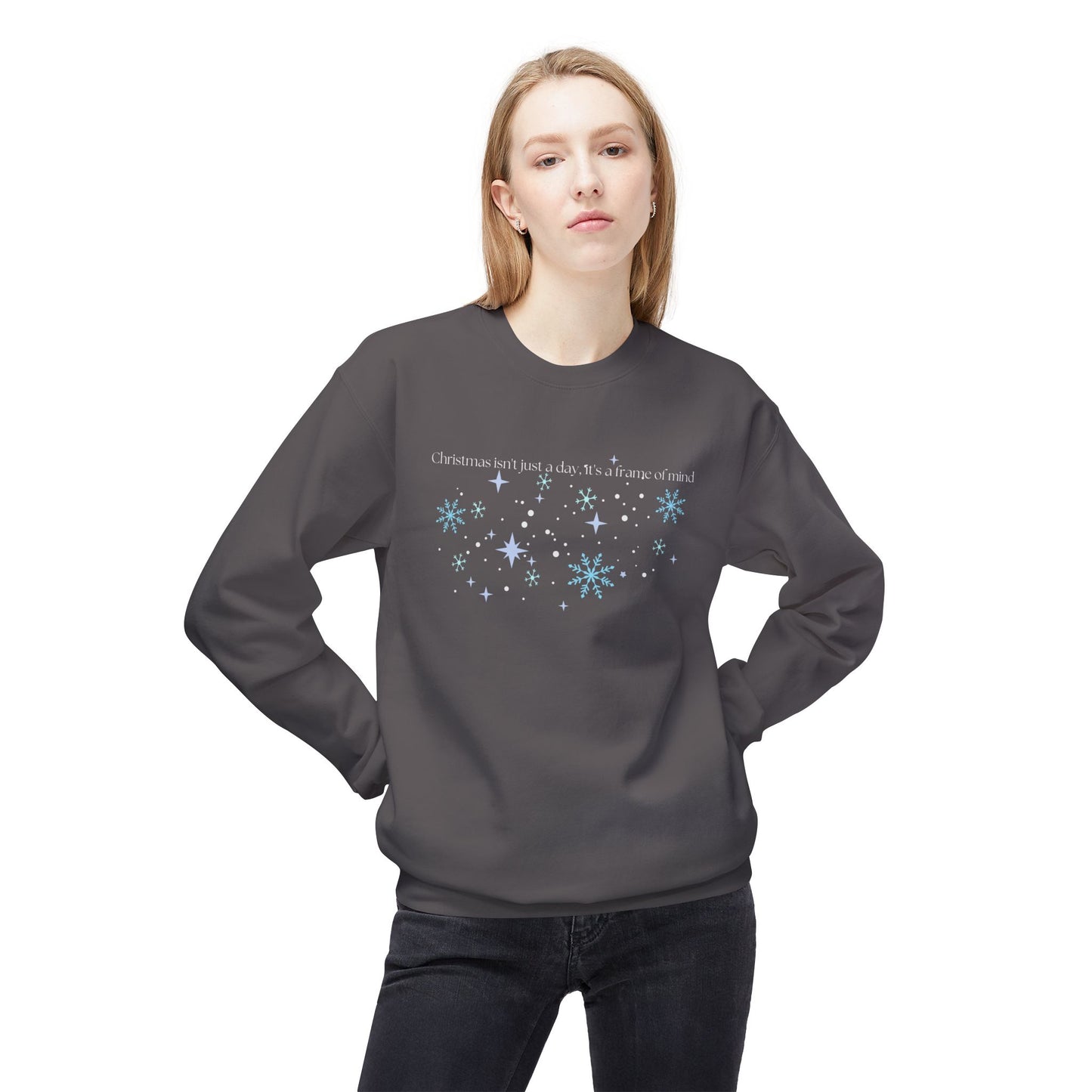 Friday Knights -  Christmas isn't just a date. It's a frame of mind fleece sweater