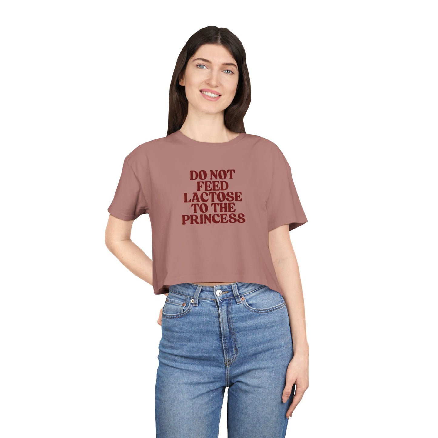 Do Not Feed Lactose to the Princess Crop Tee