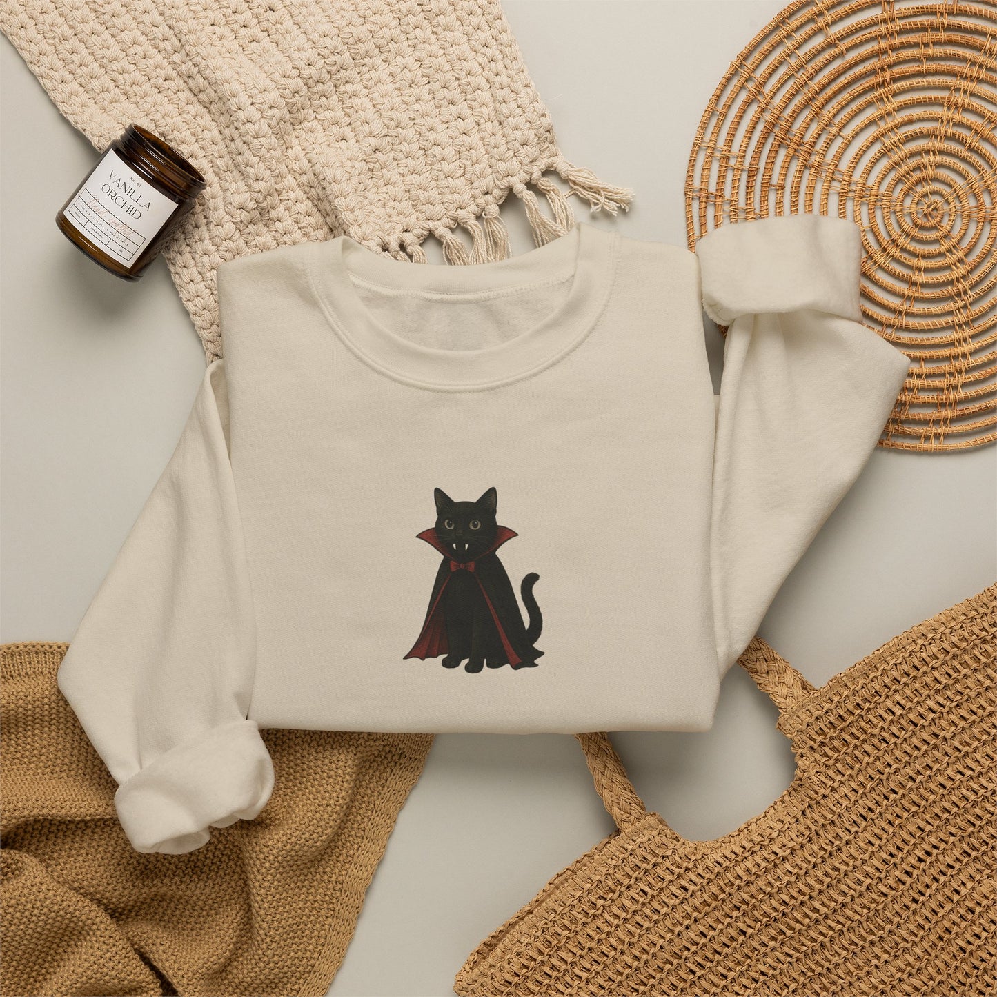 Friday Knights - Vampire Cat Crewneck Sweatshirt