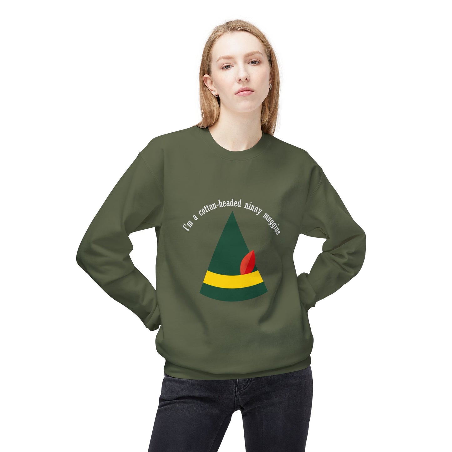 Friday Knights - Im a cotton headed ninny muggins fleece sweater