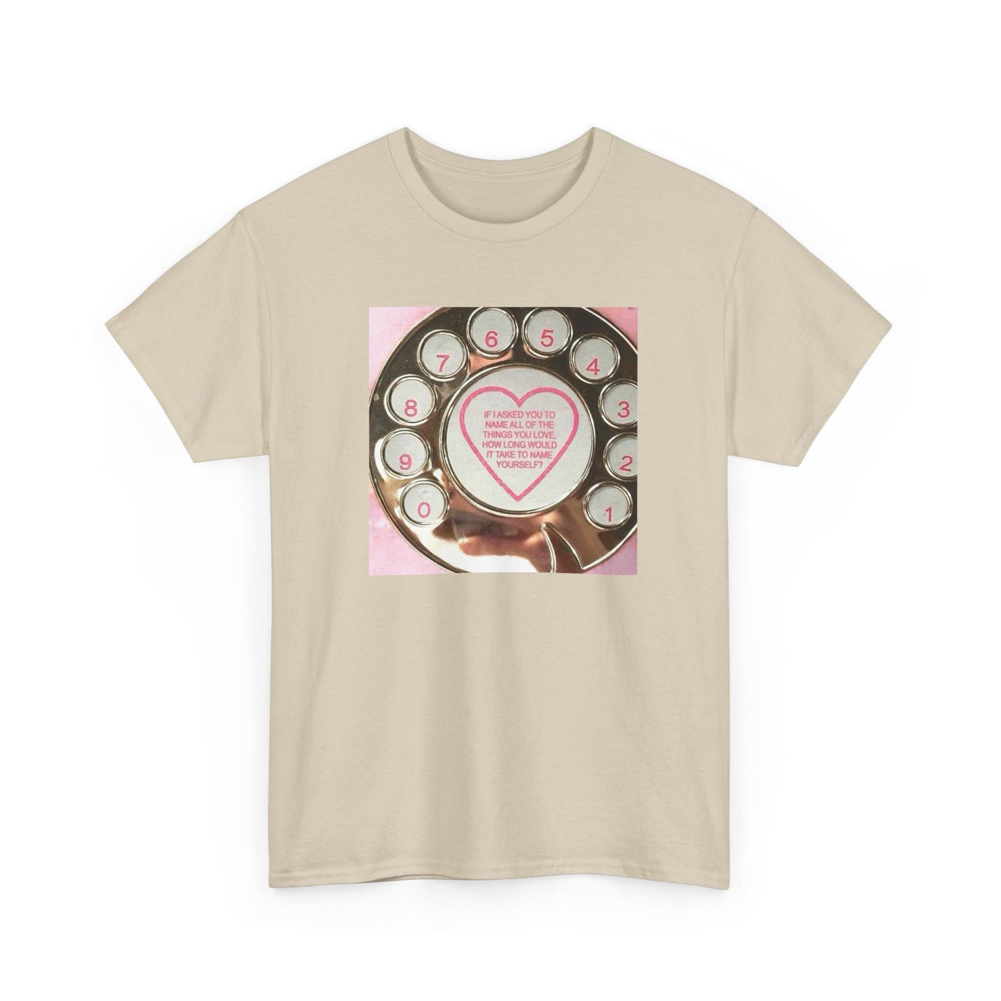 Friday Knights- Vintage Rotary Phone Heart T-Shirt love yourself