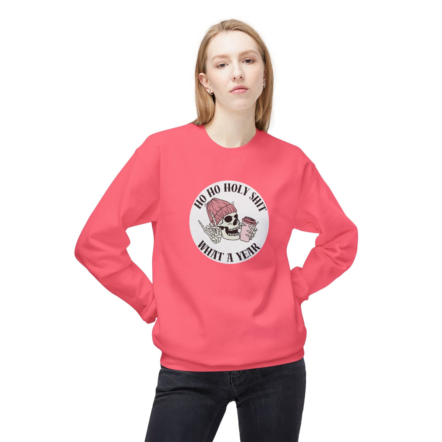 Friday Knights - 'Ho Ho Holy Shit What a Year' fleece crewneck