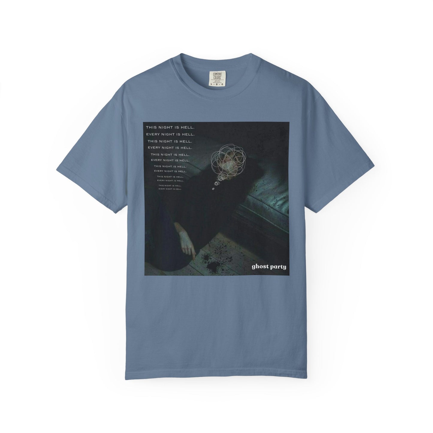 but this night is hell graphic tee