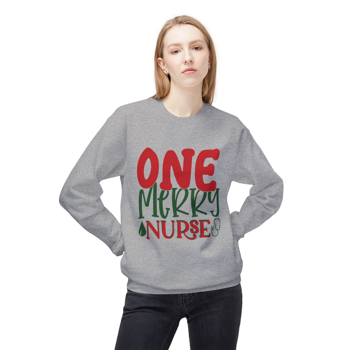 Friday Knights - One Merry Nurse FLEECE Sweatshirt