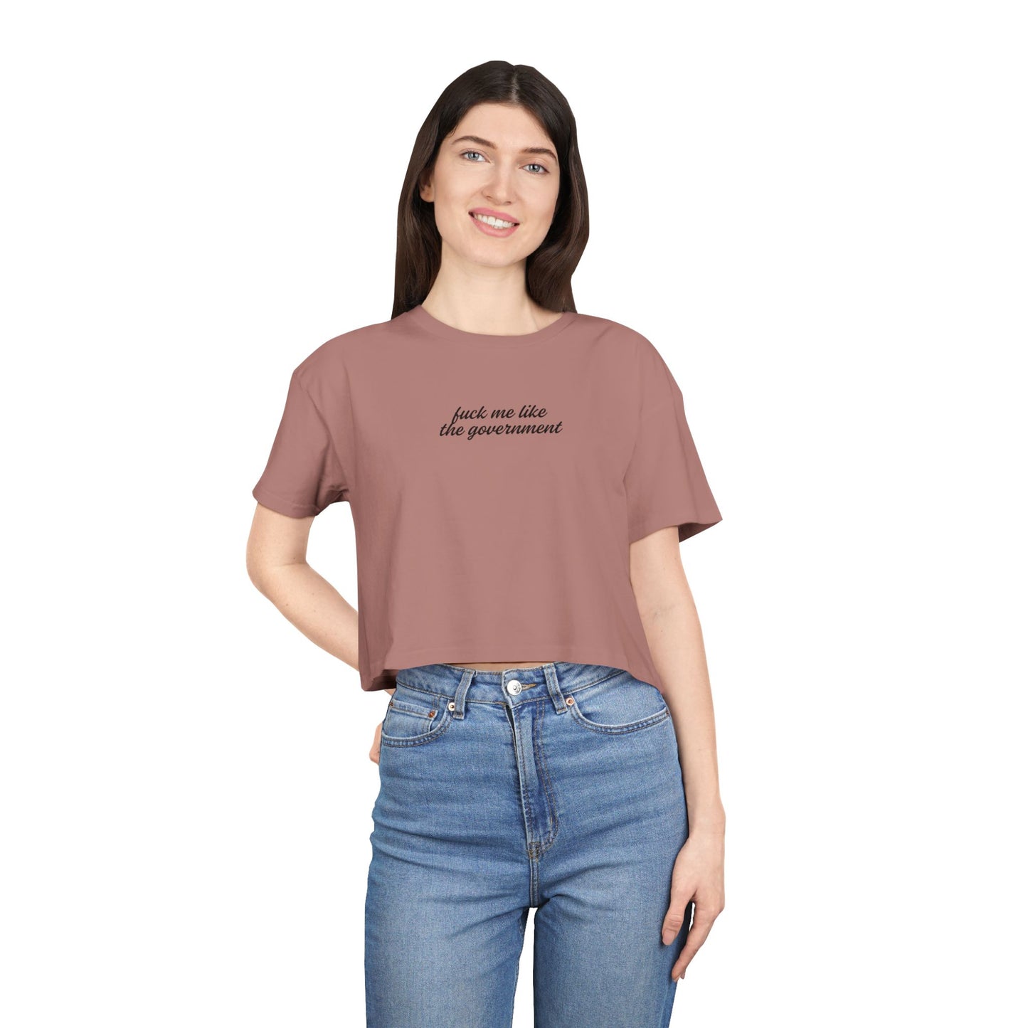 Friday Knights - do me like the government crop top