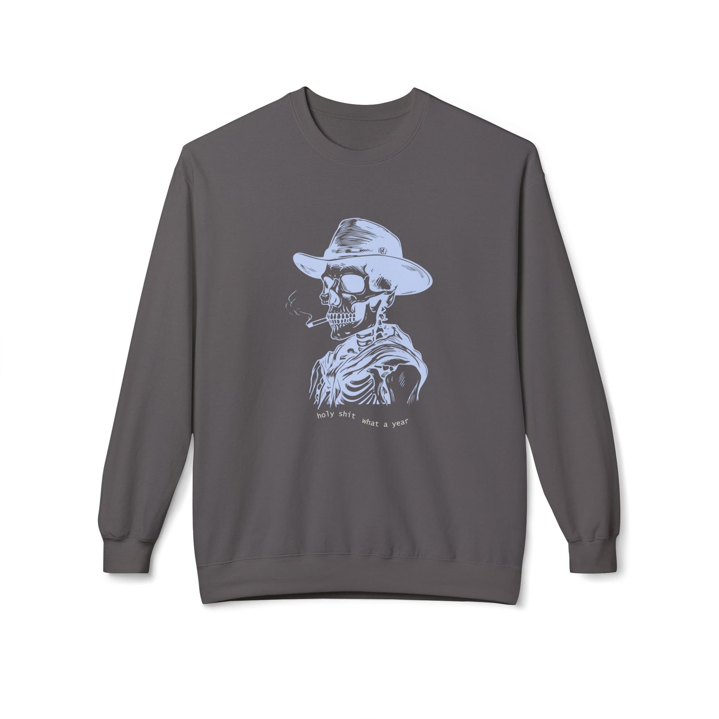 Friday Knights - Holy sh*t what a year Skeleton Crewneck fleece Sweatshirt