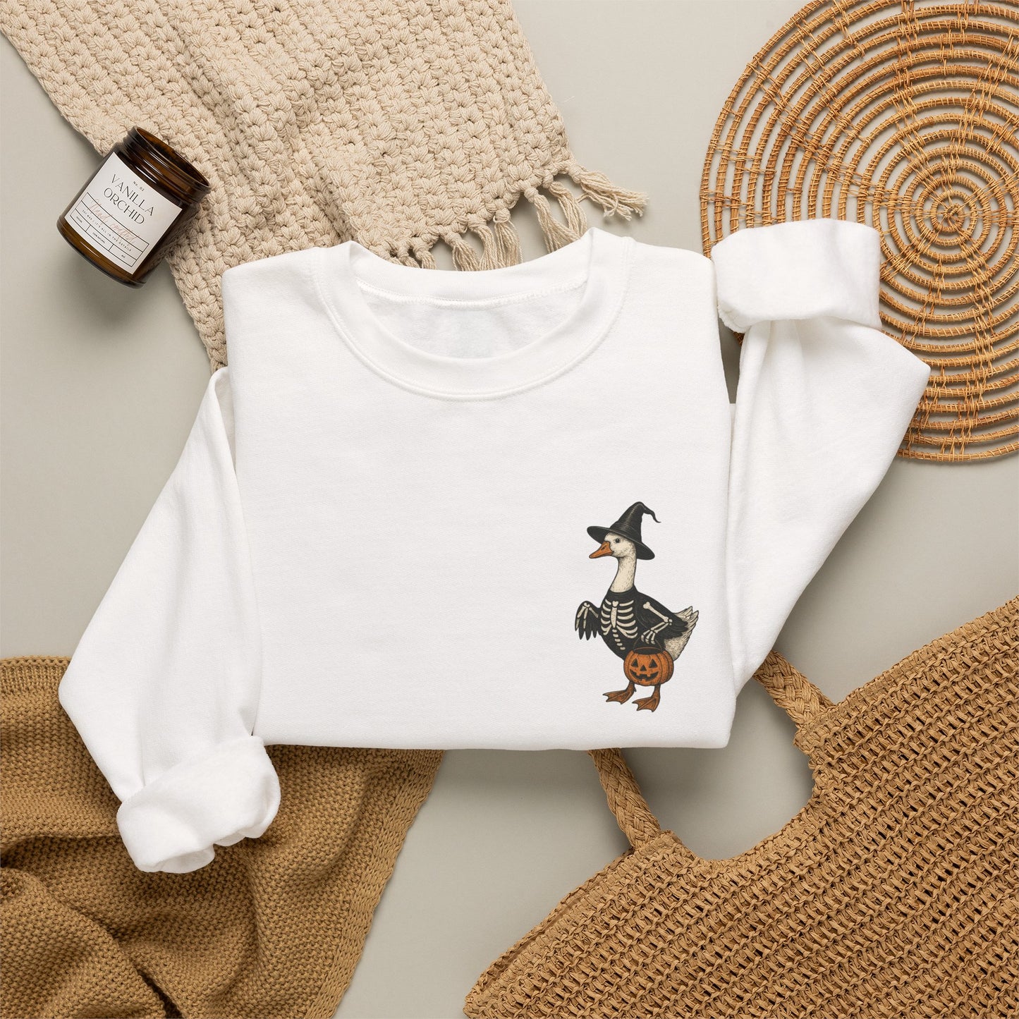Friday Knights - Silly Witch Goose Crewneck Sweatshirt