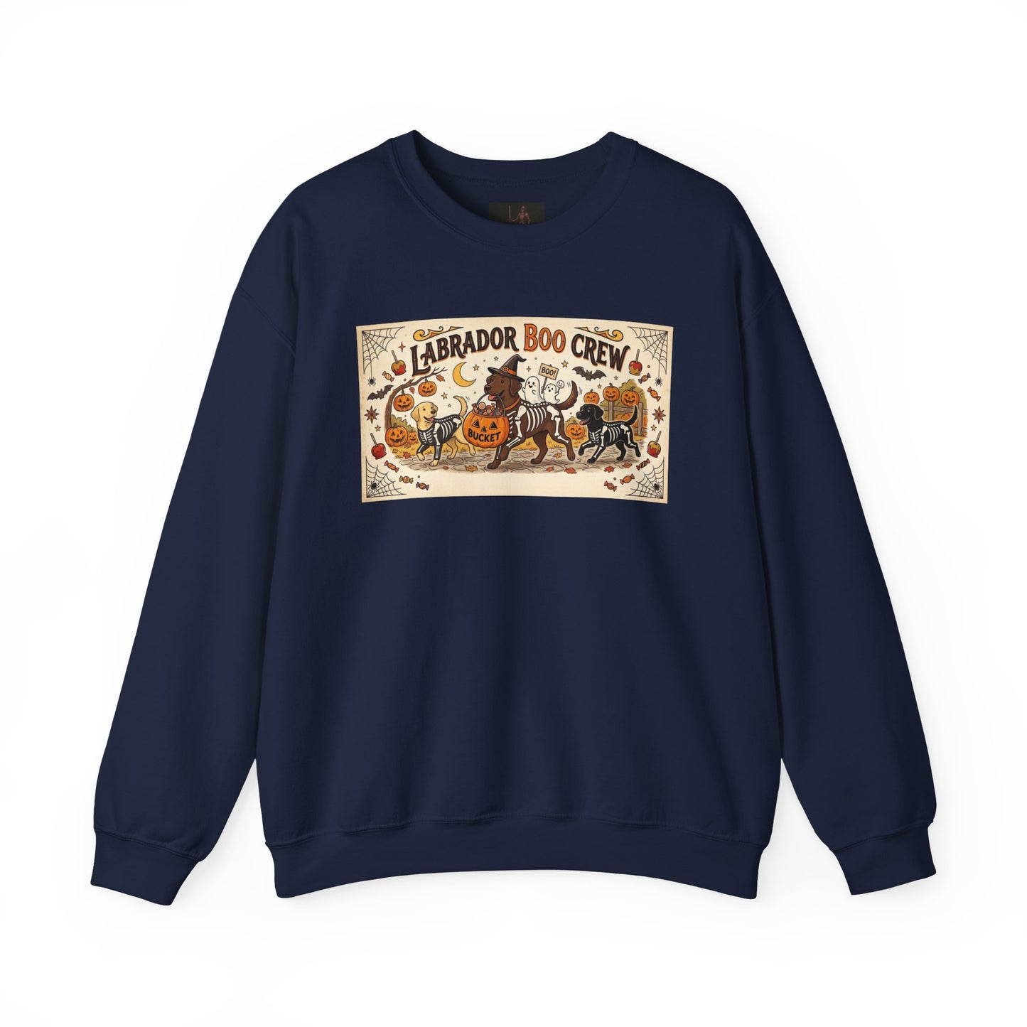 Friday Knights - Labrador Boo Crew Halloween Sweatshirt