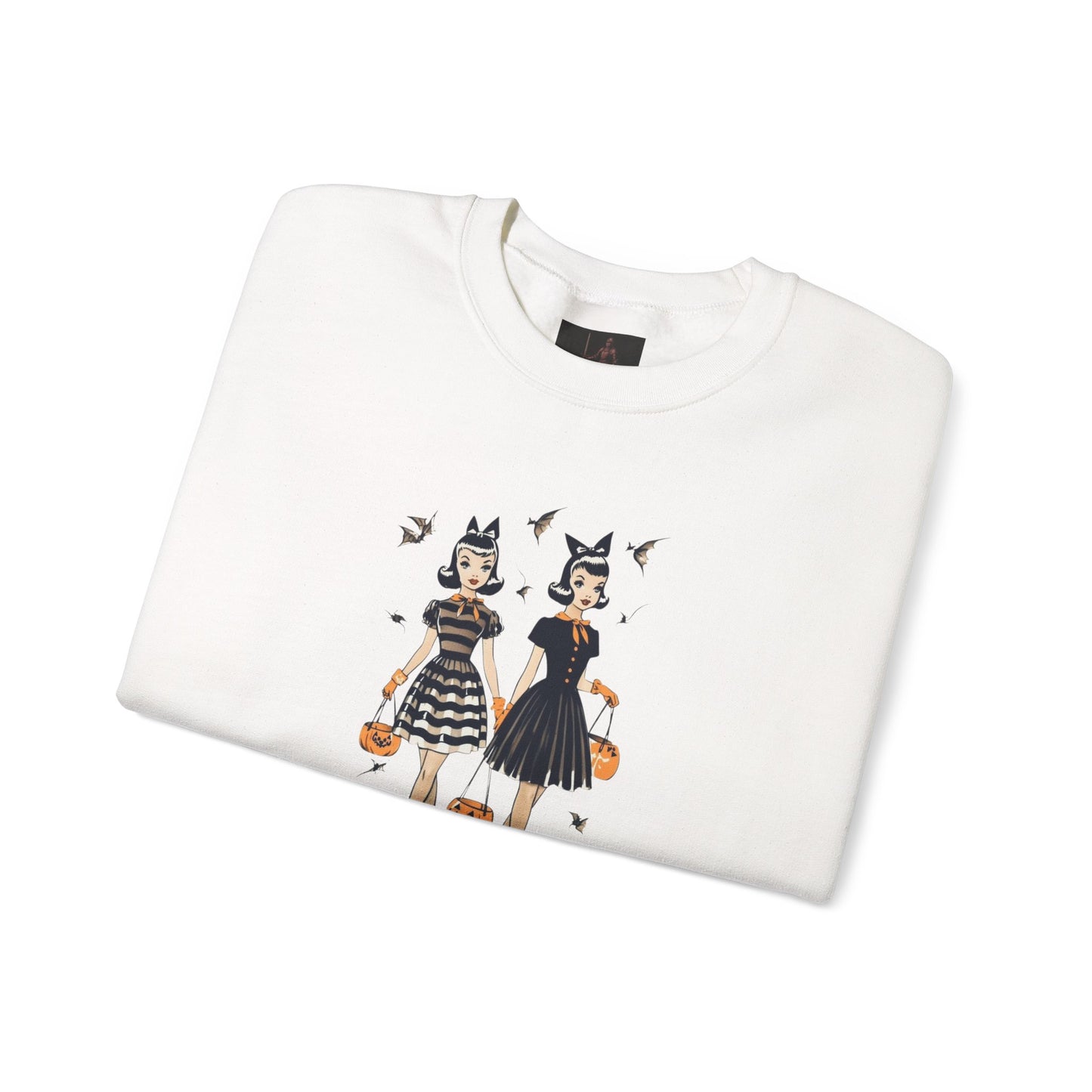 Friday Knights - Vintage Halloween Witch Sisters Sweatshirt