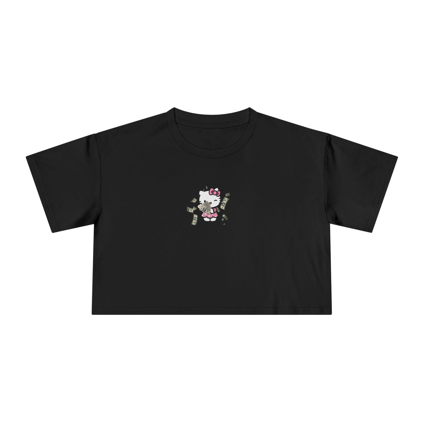Friday Knights - kawaii Kitty money crop top
