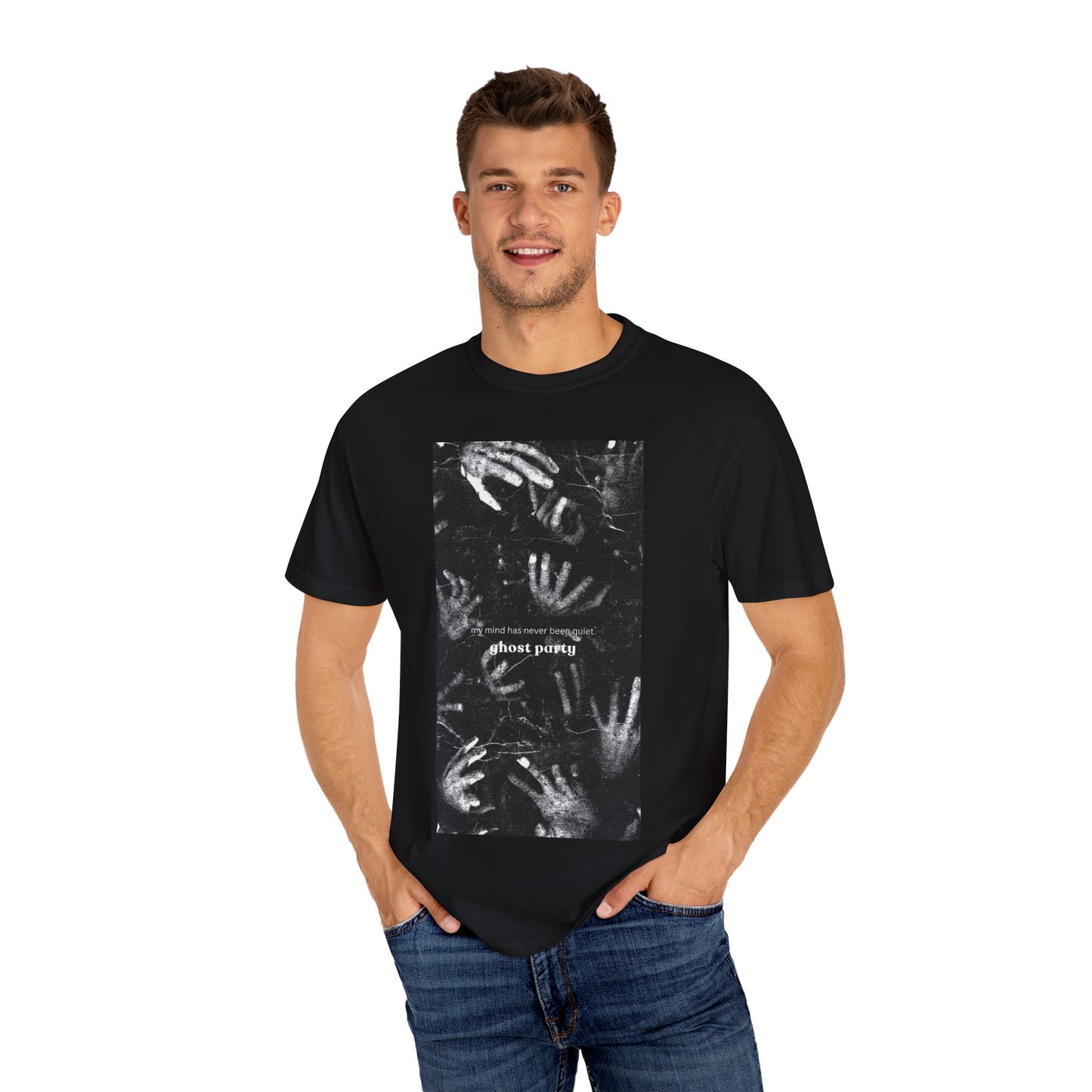 my mind has never been quiet hand tee