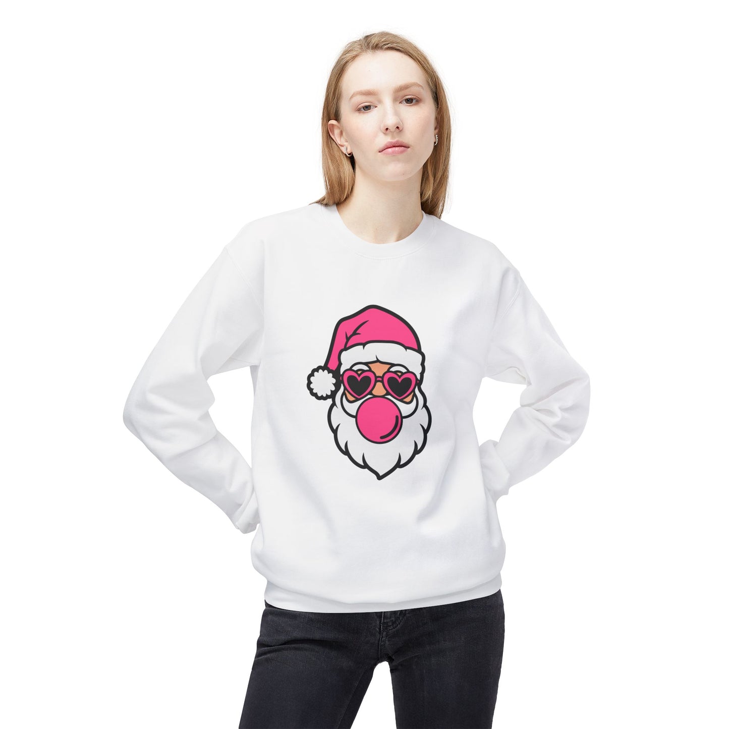 Pink Santa Bubblegum Sweatshirt