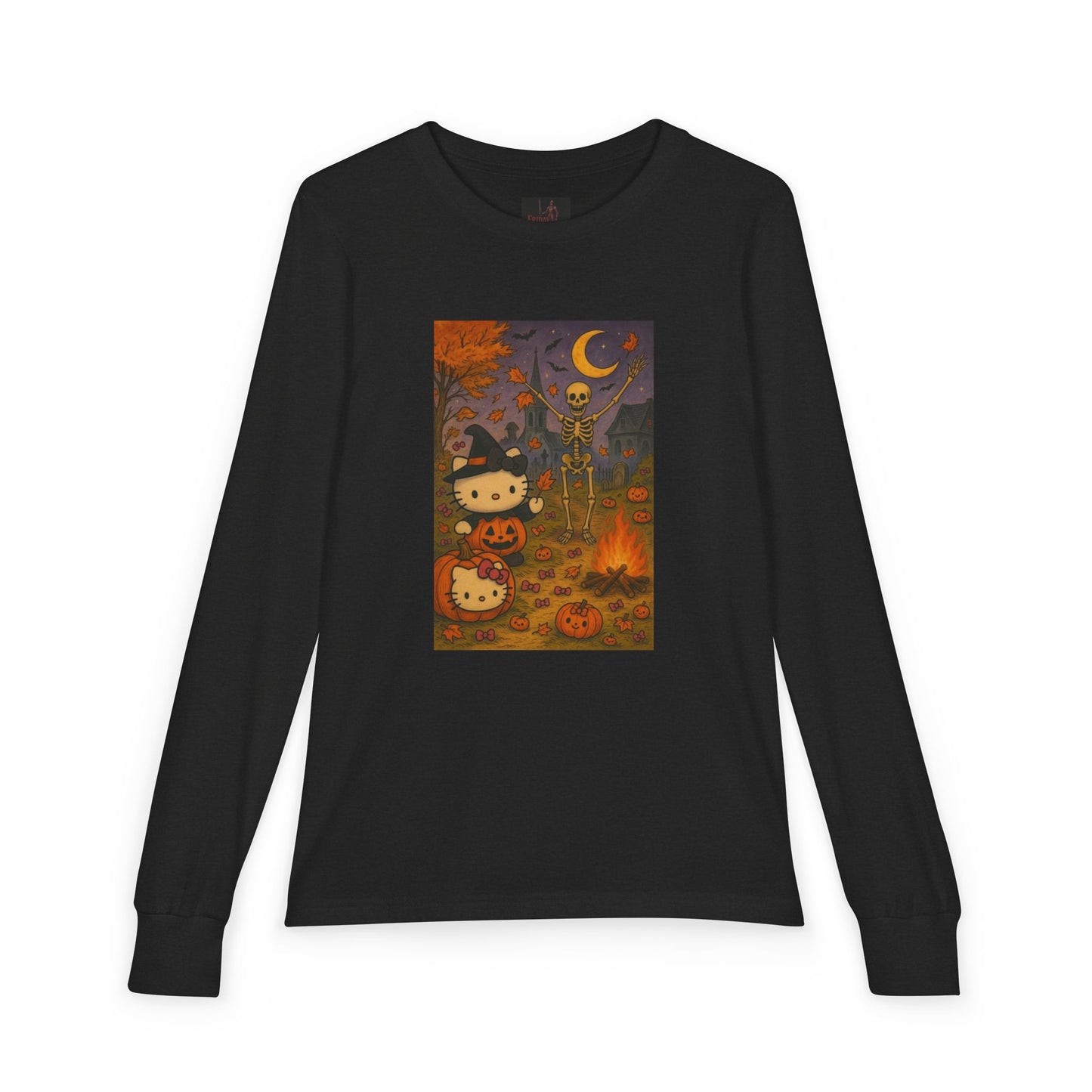 Friday Knights KIDS- Spooky Kitty, Pumpkin & Skeleton Design