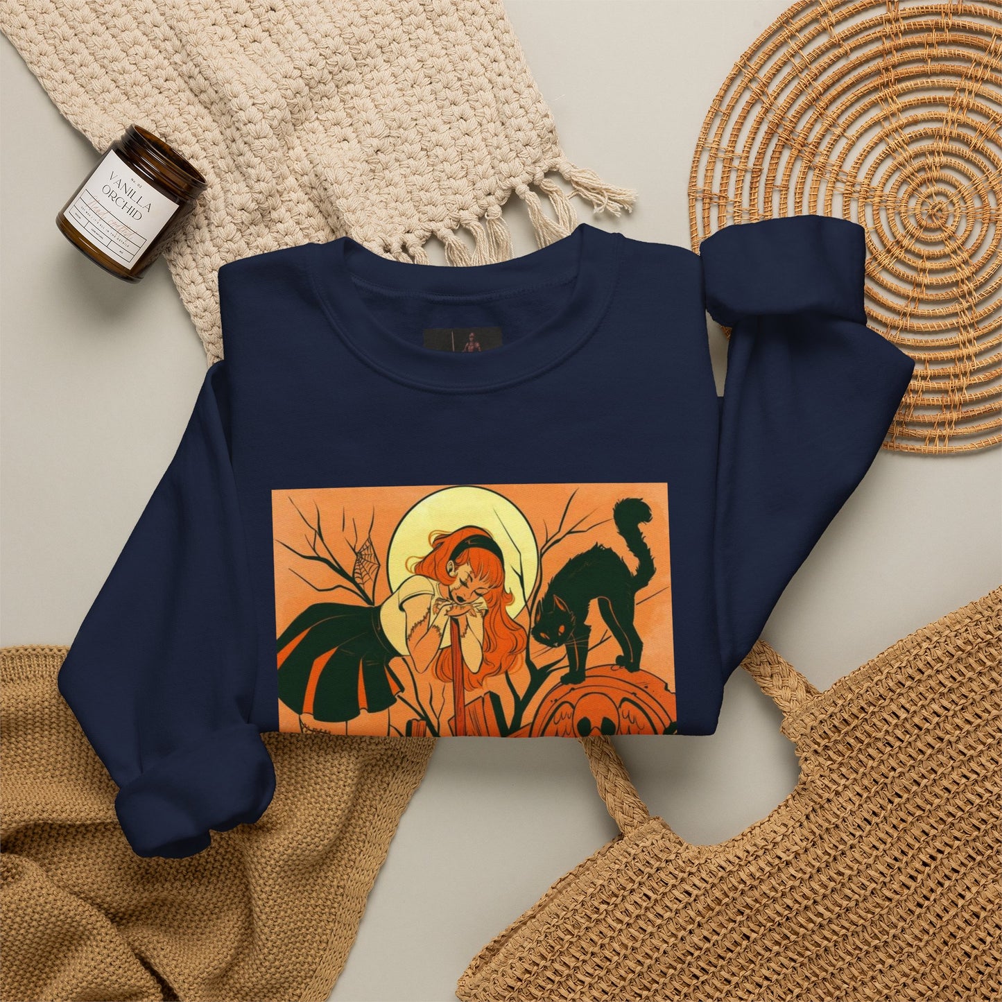 Friday Knights -Halloween Graveyard sweater