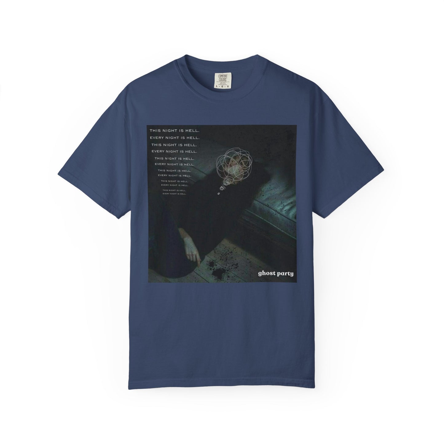 but this night is hell graphic tee