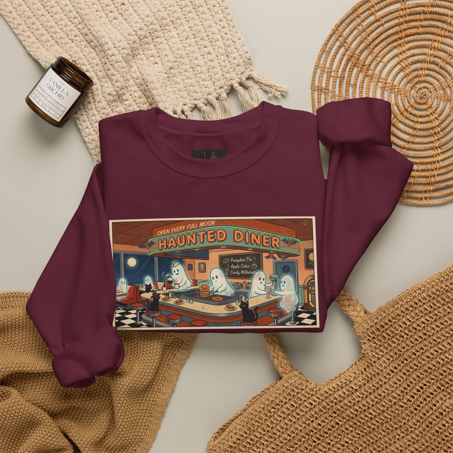 Friday Knights - Haunted Diner Crewneck Sweatshirt