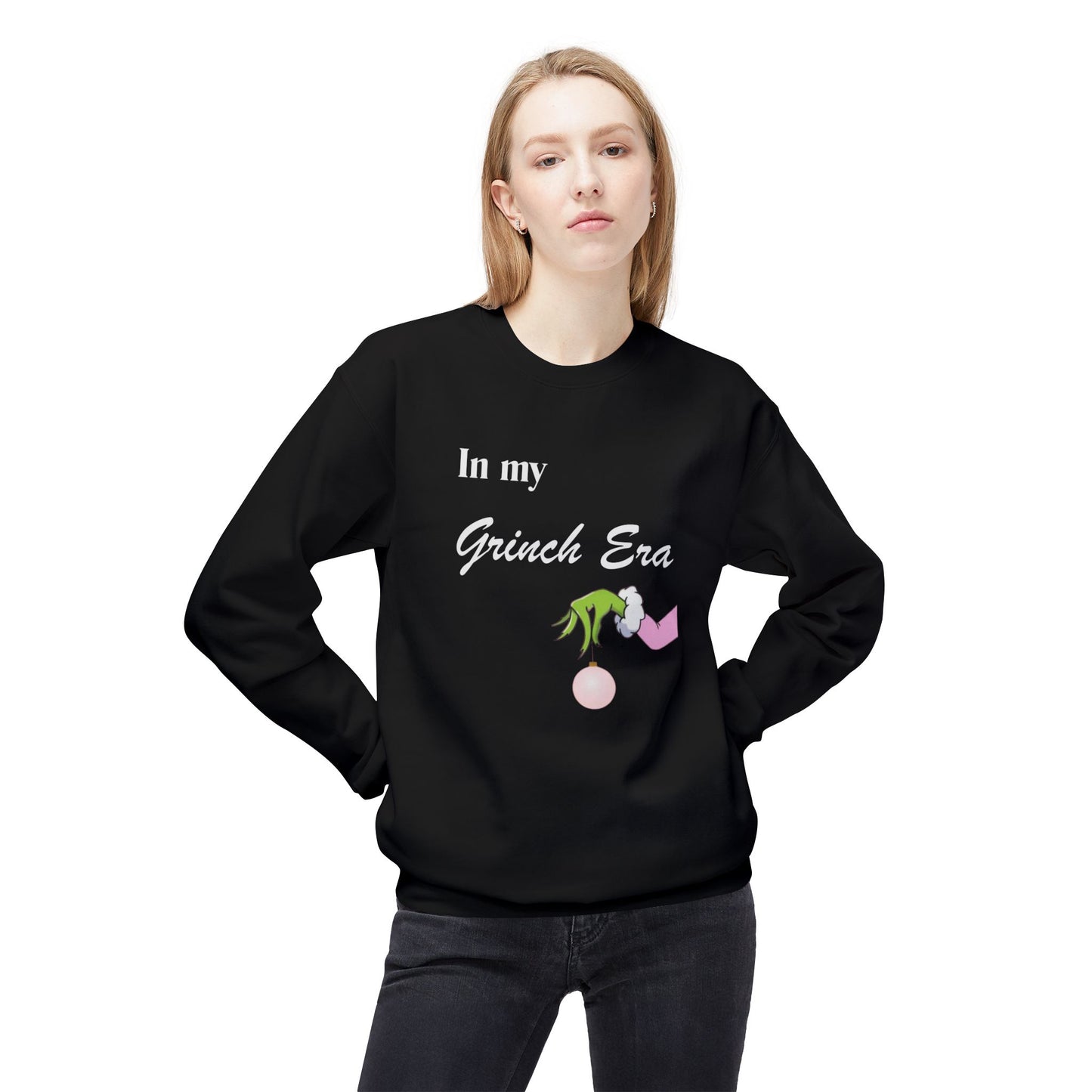 Friday Knights -  in my Grinch Era Crewneck fleece Sweatshirt