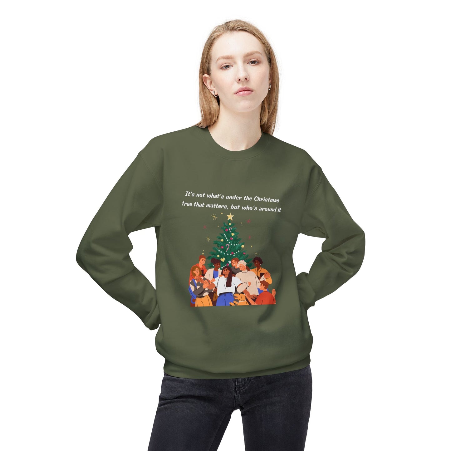 Friday Knights - Holiday Family Christmas Tree Sweatshirt