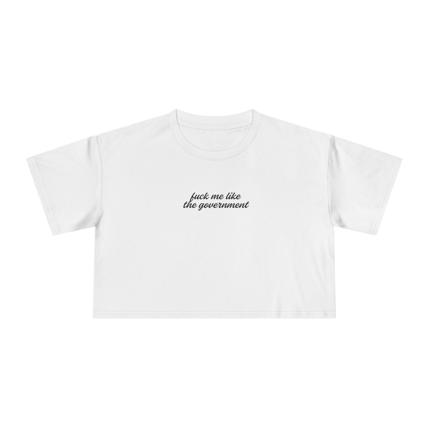 Friday Knights - do me like the government crop top