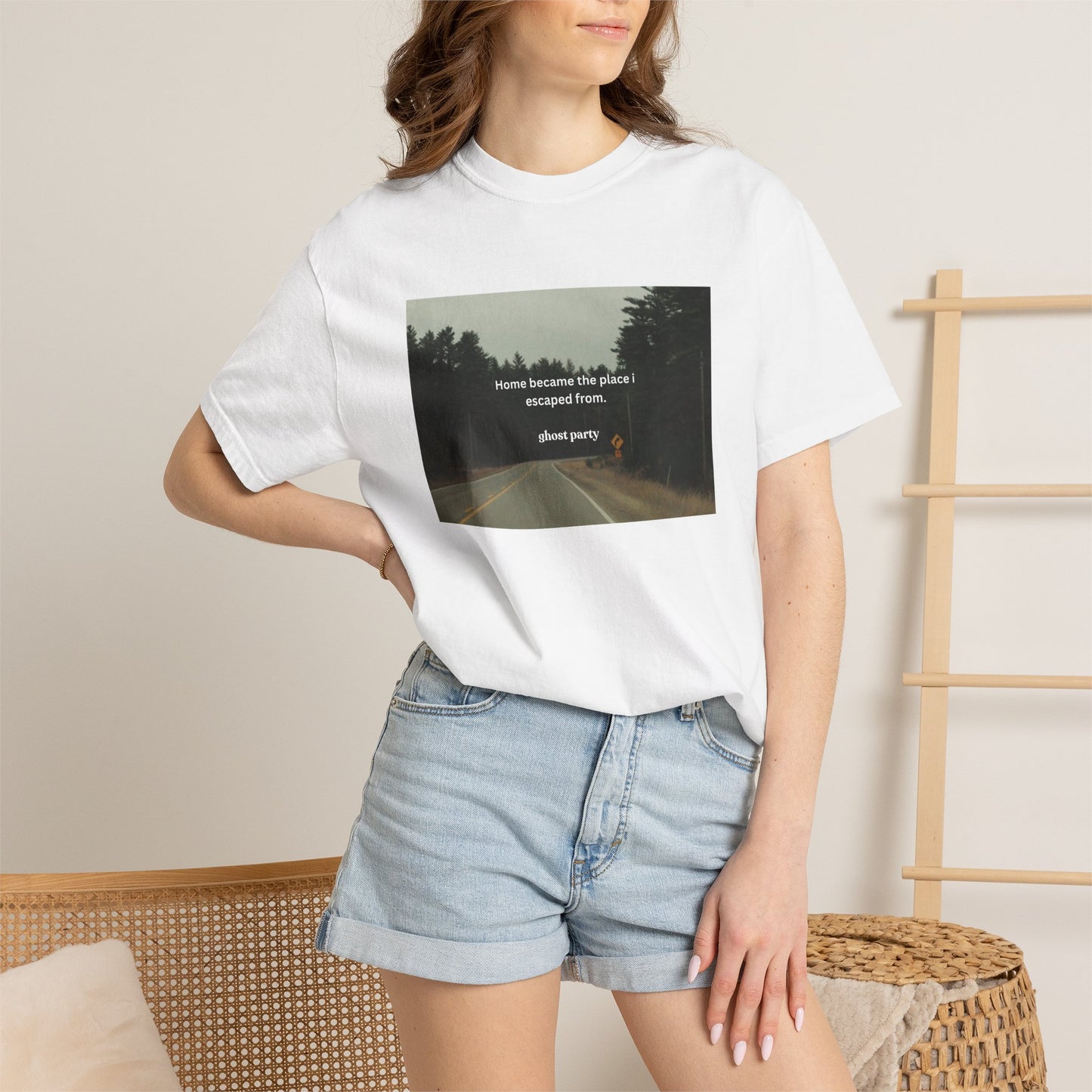"Home became the place I escaped from"  T‑Shirt