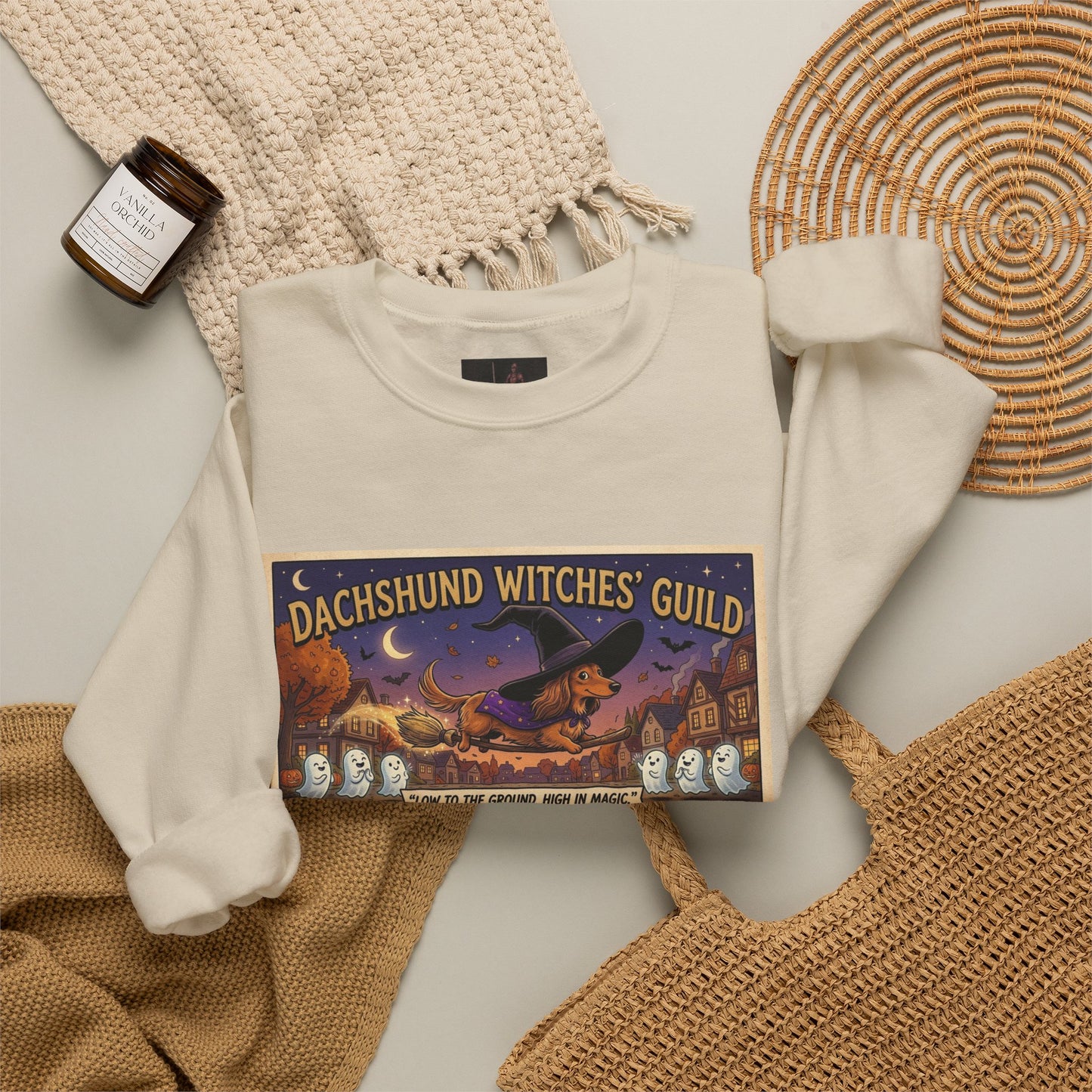 Friday Knights - Dachshund Witches’ Guild Crewneck Sweatshirt