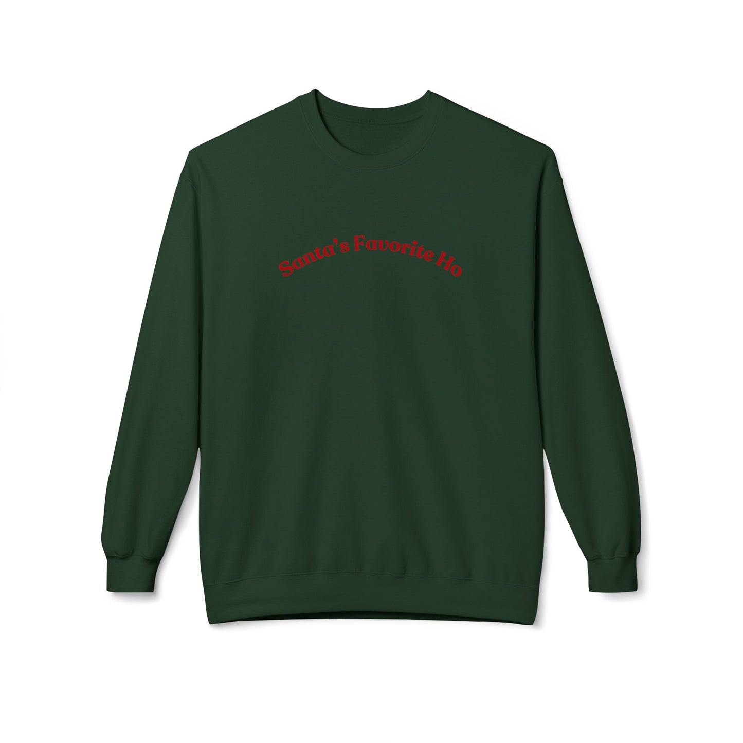 Friday Knights - Santa's Favorite Ho Fleece Crewneck Sweatshirt