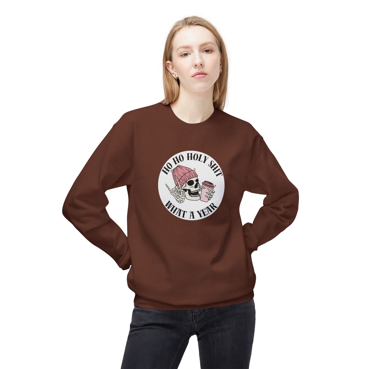 Friday Knights - 'Ho Ho Holy Shit What a Year' fleece crewneck