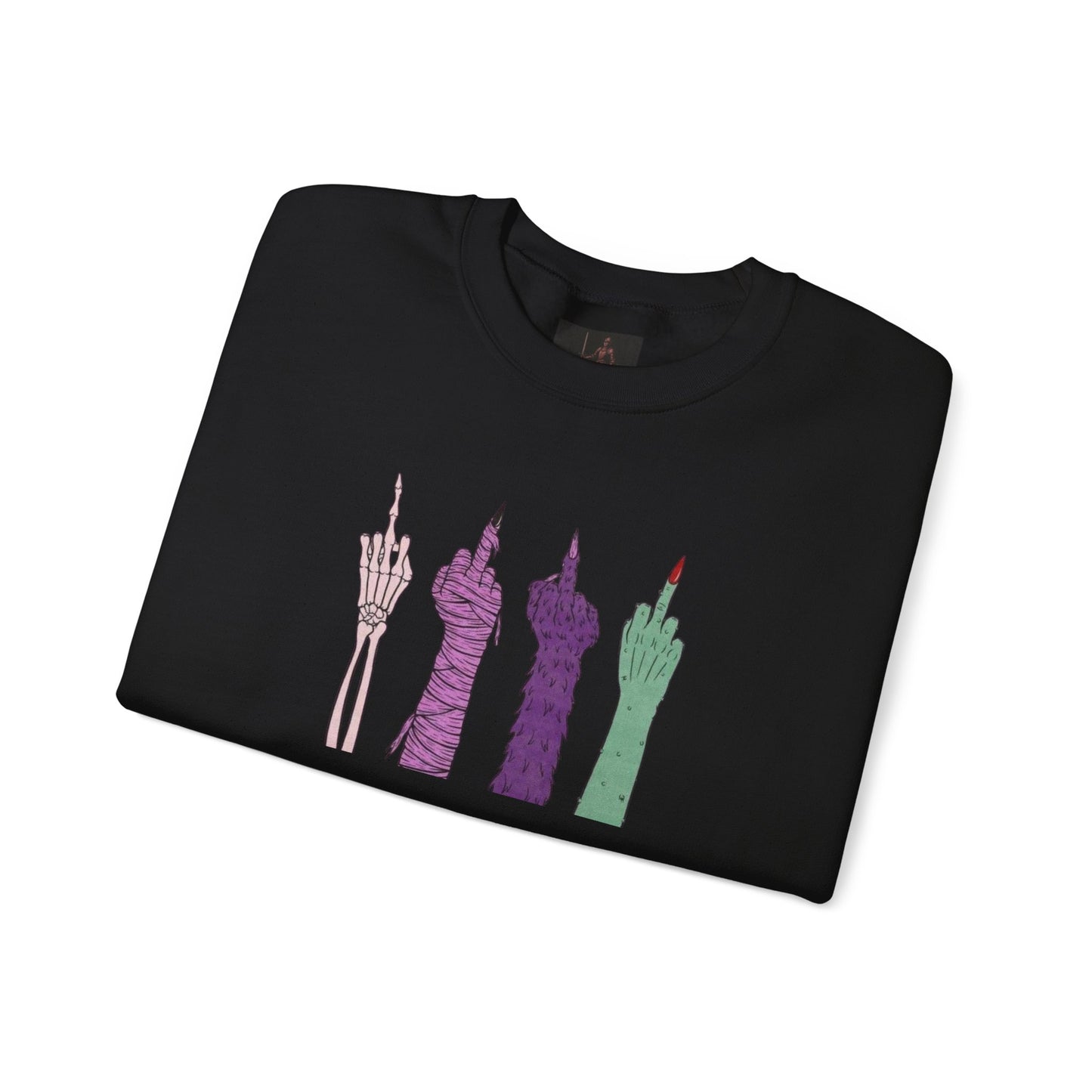 Friday Knights -Middle Finger Skeleton Hands Graphic