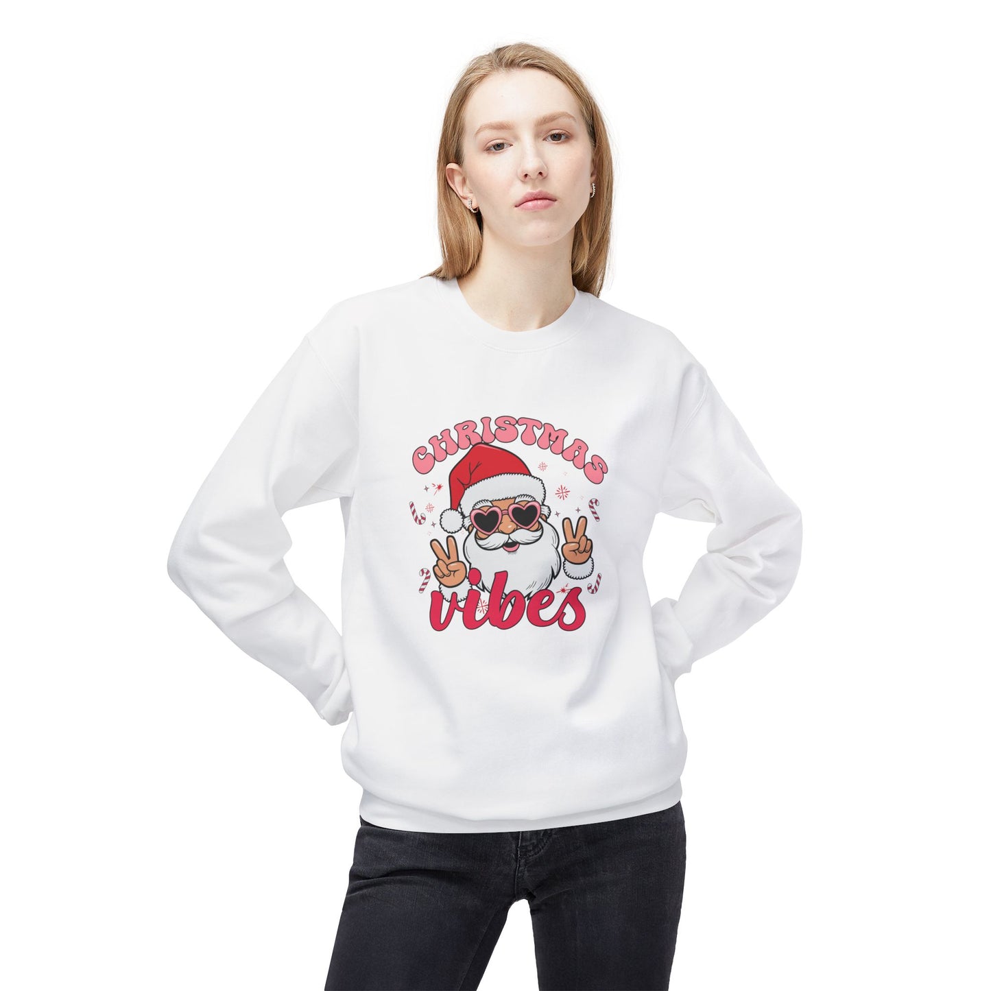 Friday Knights - Christmas Vibes Crewneck fleece Sweatshirt