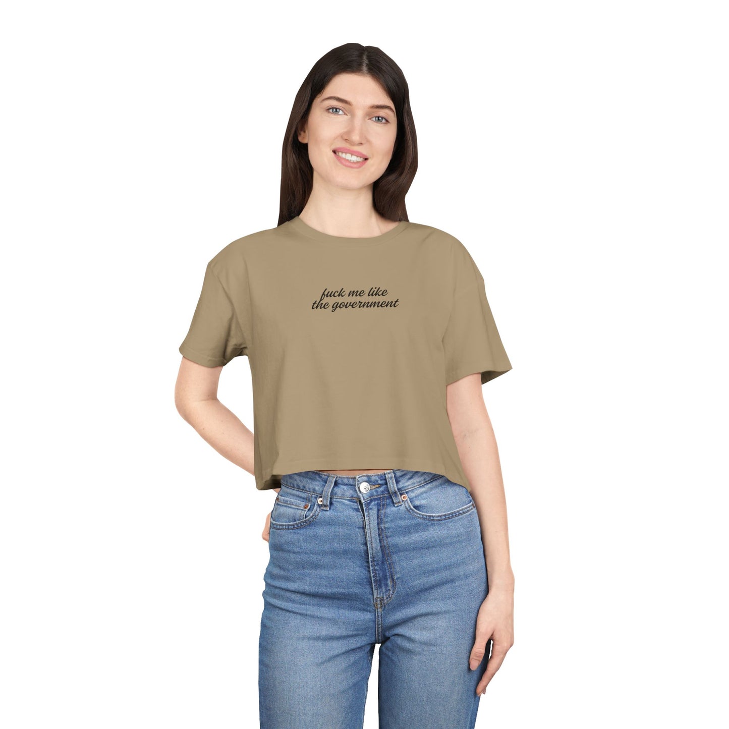 Friday Knights - do me like the government crop top